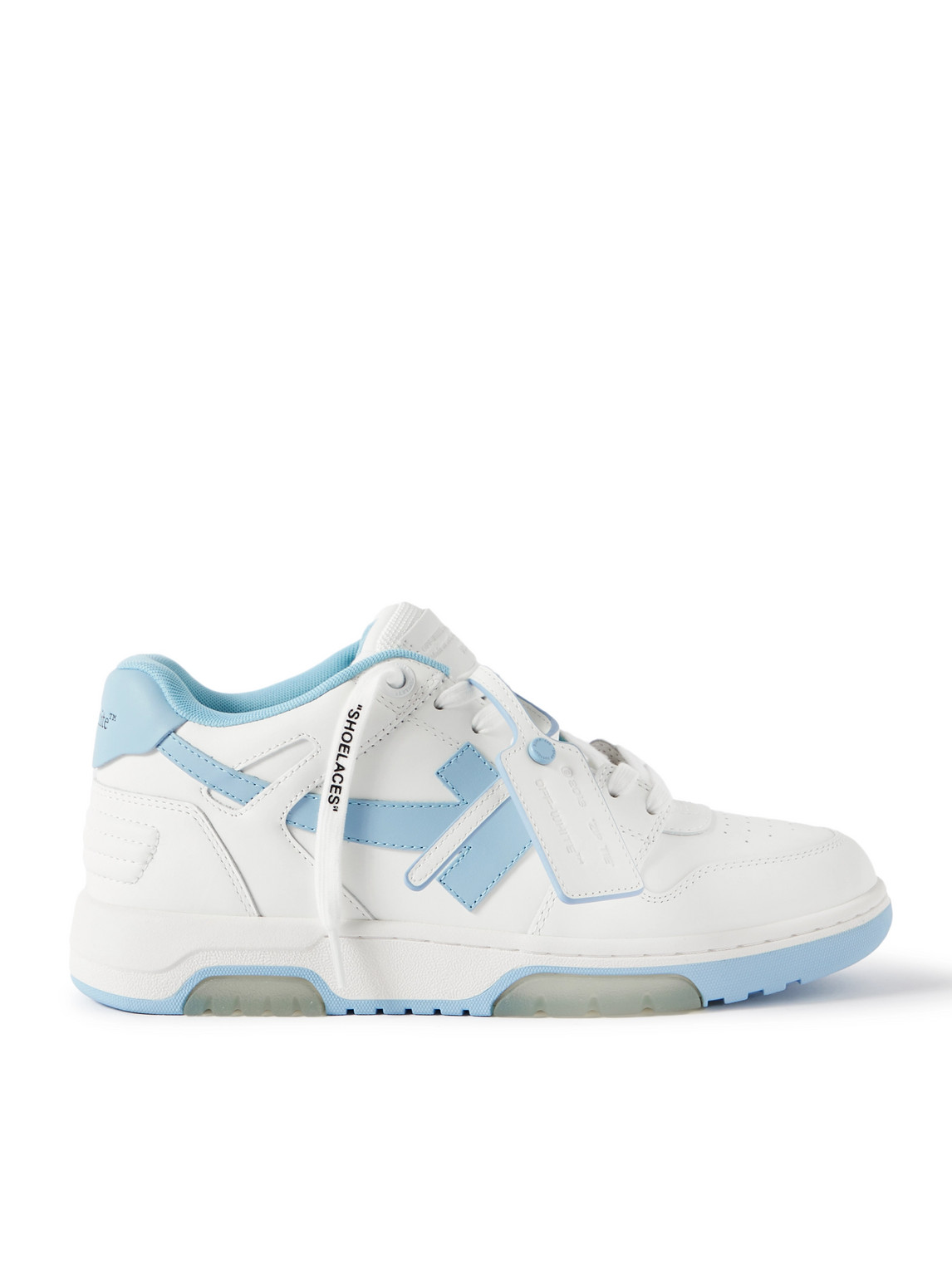 Off-white Off White Men White Leather Out Of Office Sneakers In White
