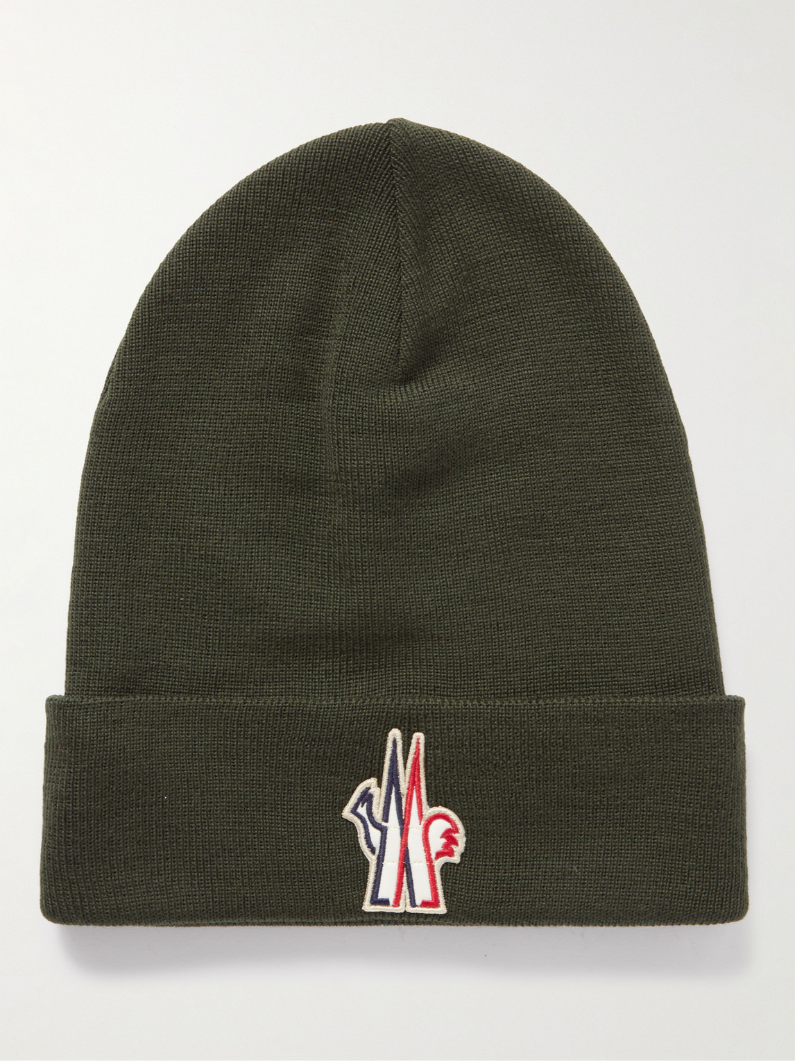 Logo-Appliquéd Ribbed Wool Beanie