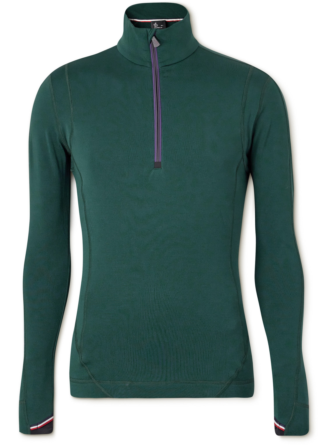 Moncler Nylon Zip-up Sweatshirt In Green