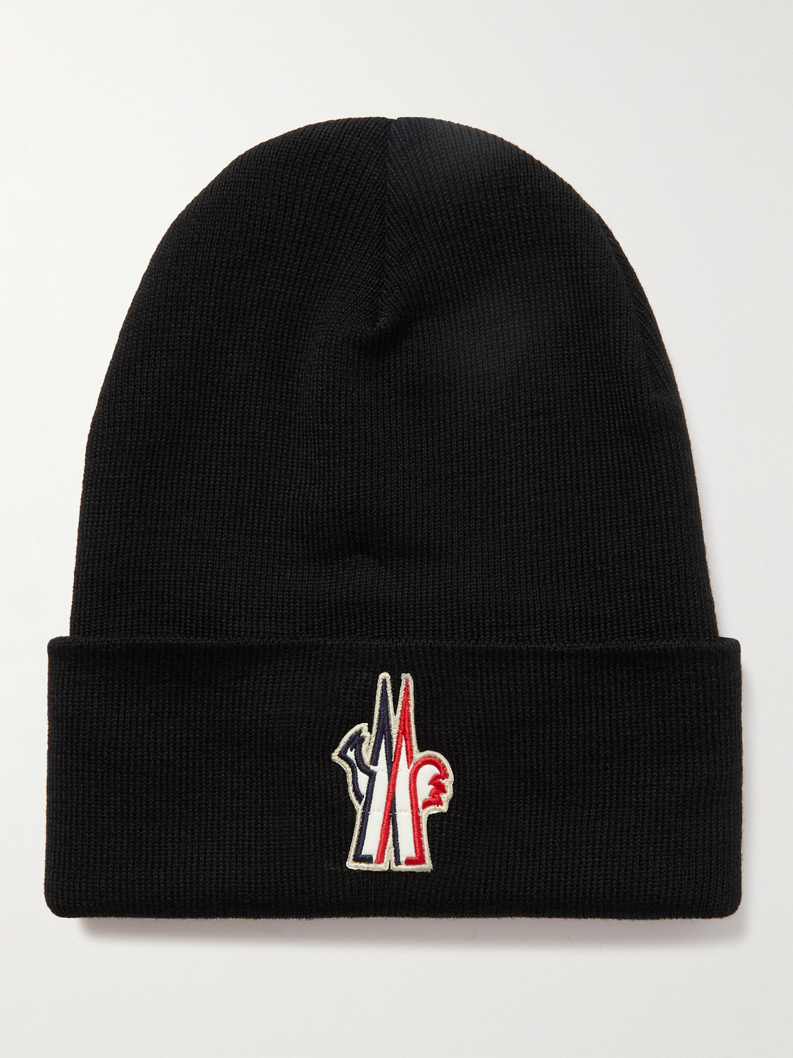 Logo-Appliquéd Ribbed Wool Beanie