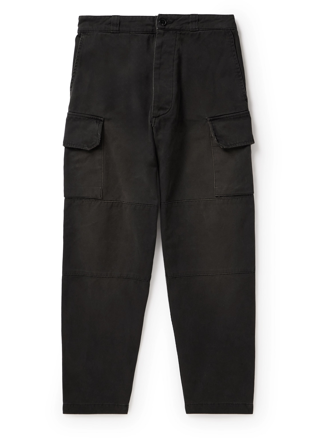 Straight-Leg Cotton-Twill Cargo Trousers