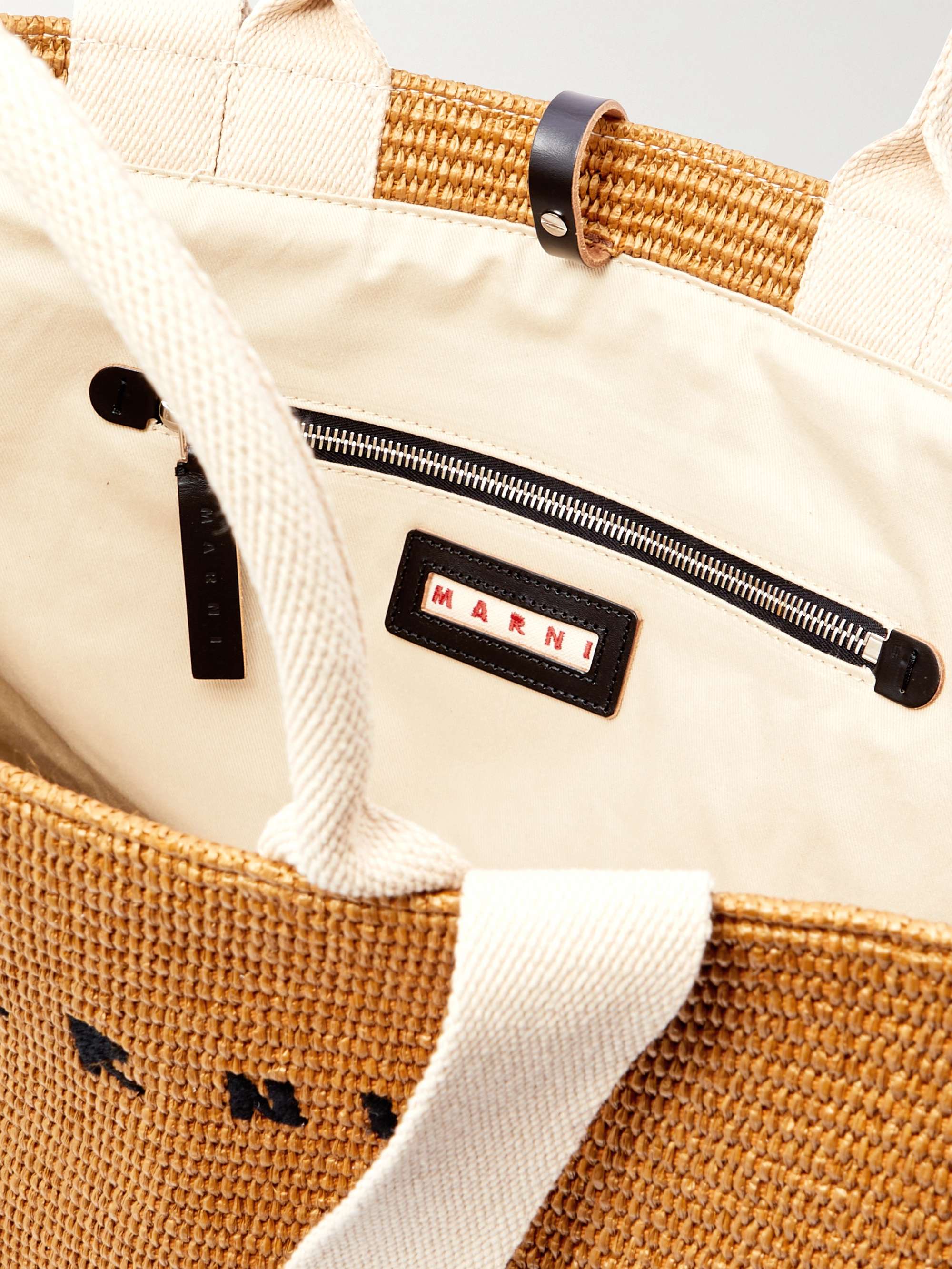 ラフィア トートバッグ ロゴ刺繍入り von MARNI für Herren | MR ラフィア トートバッグ ロゴ刺繍入り von MARNI für Herren | MR