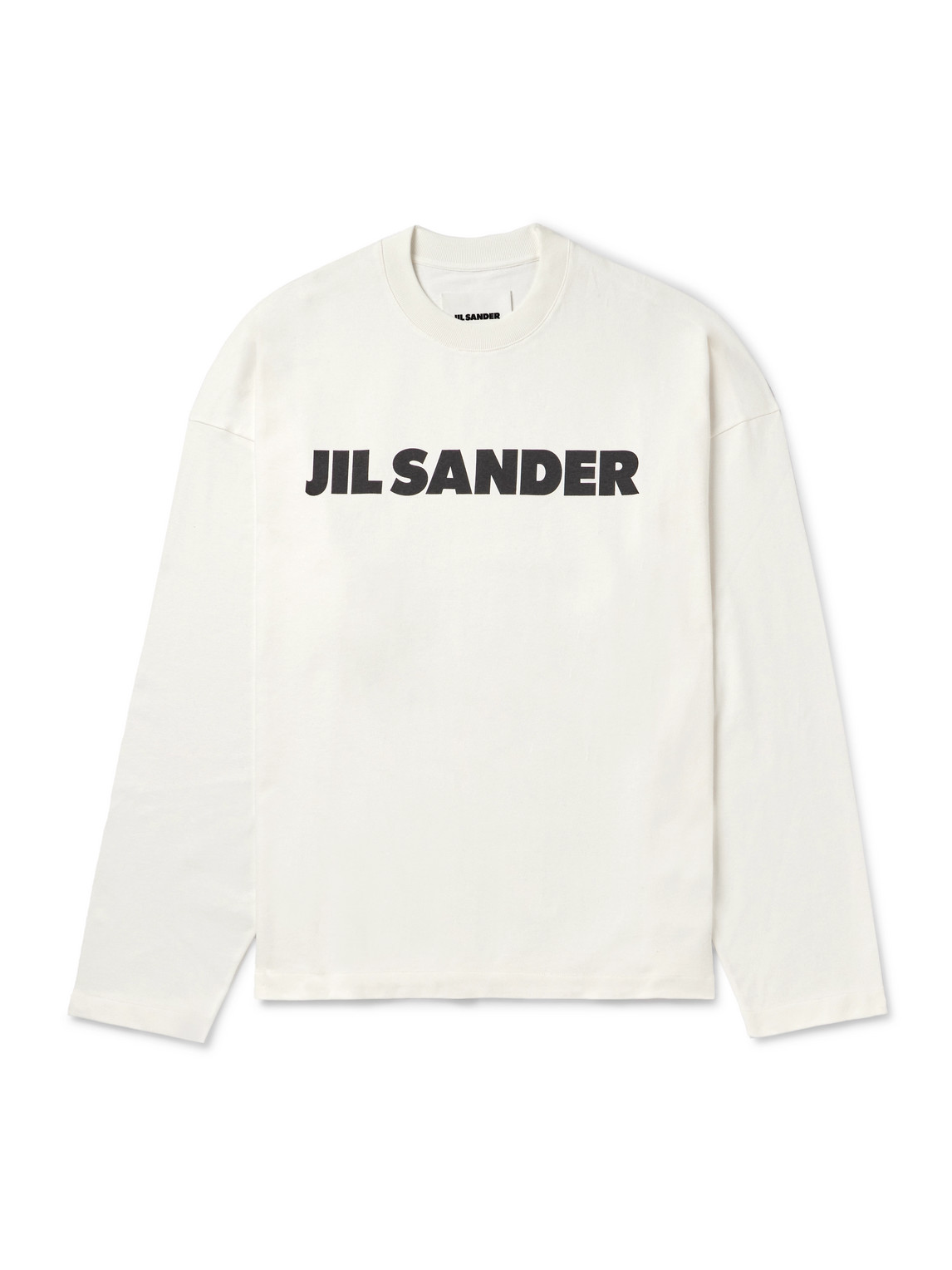 Shop Jil Sander Logo-print Cotton-jersey T-shirt In White