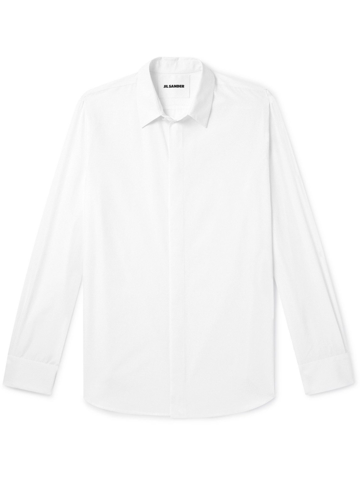 Jil Sander Organic Cotton-poplin Shirt In White
