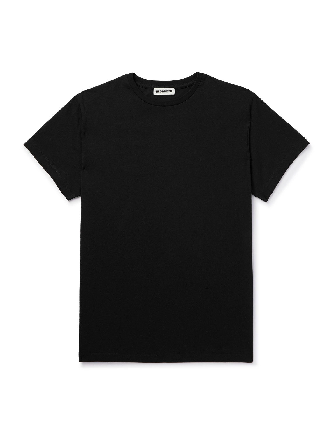 Jil Sander Cotton-jersey T-shirt In Black