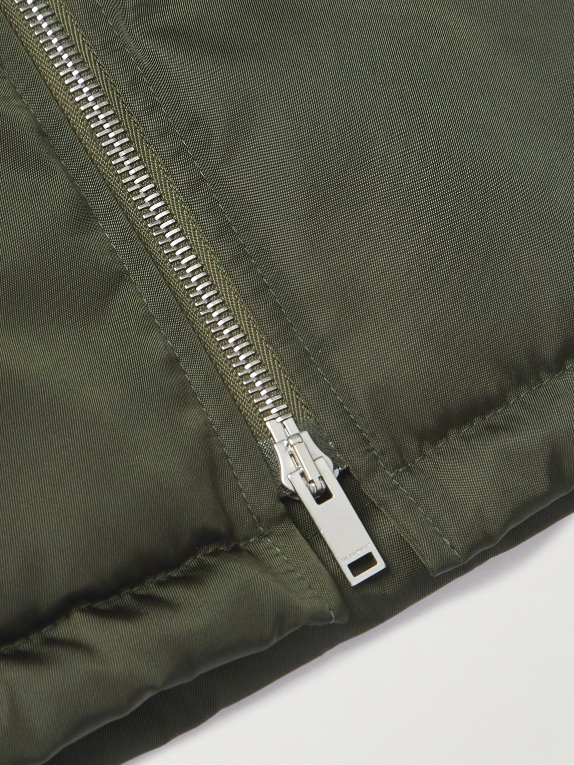 Shop Jil Sander Padded Tech-twill Bomber Jacket In Green