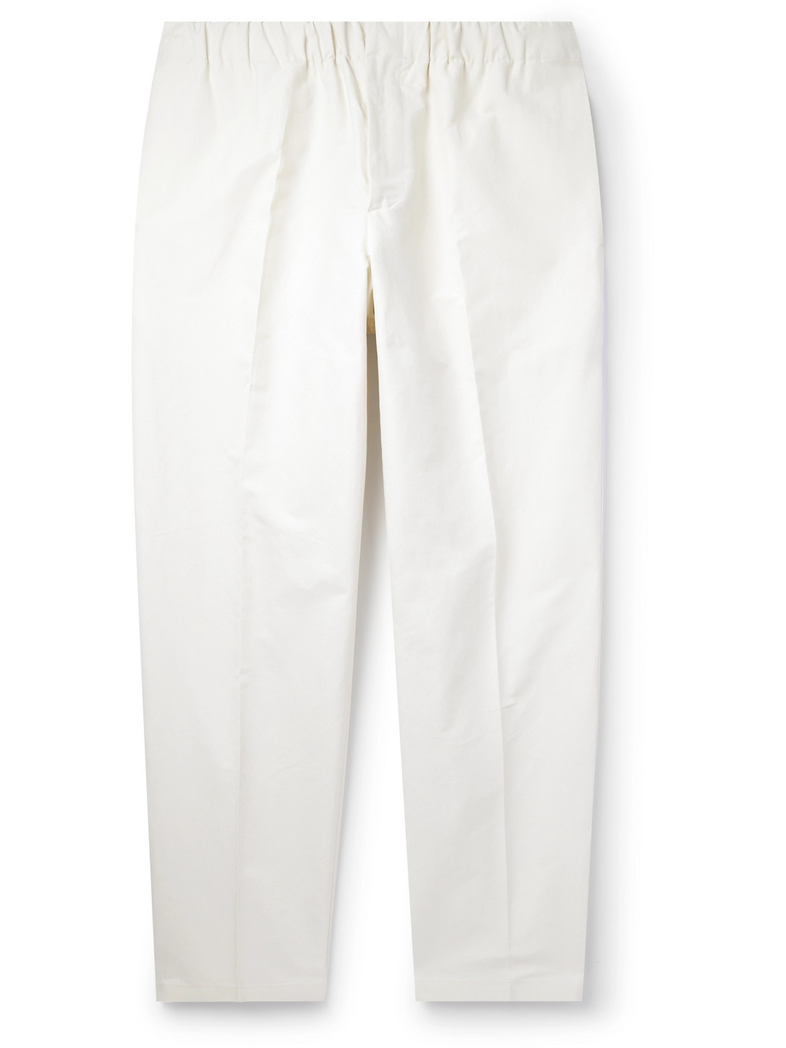Jil Sander Straight-leg Cotton Trousers In Neutrals