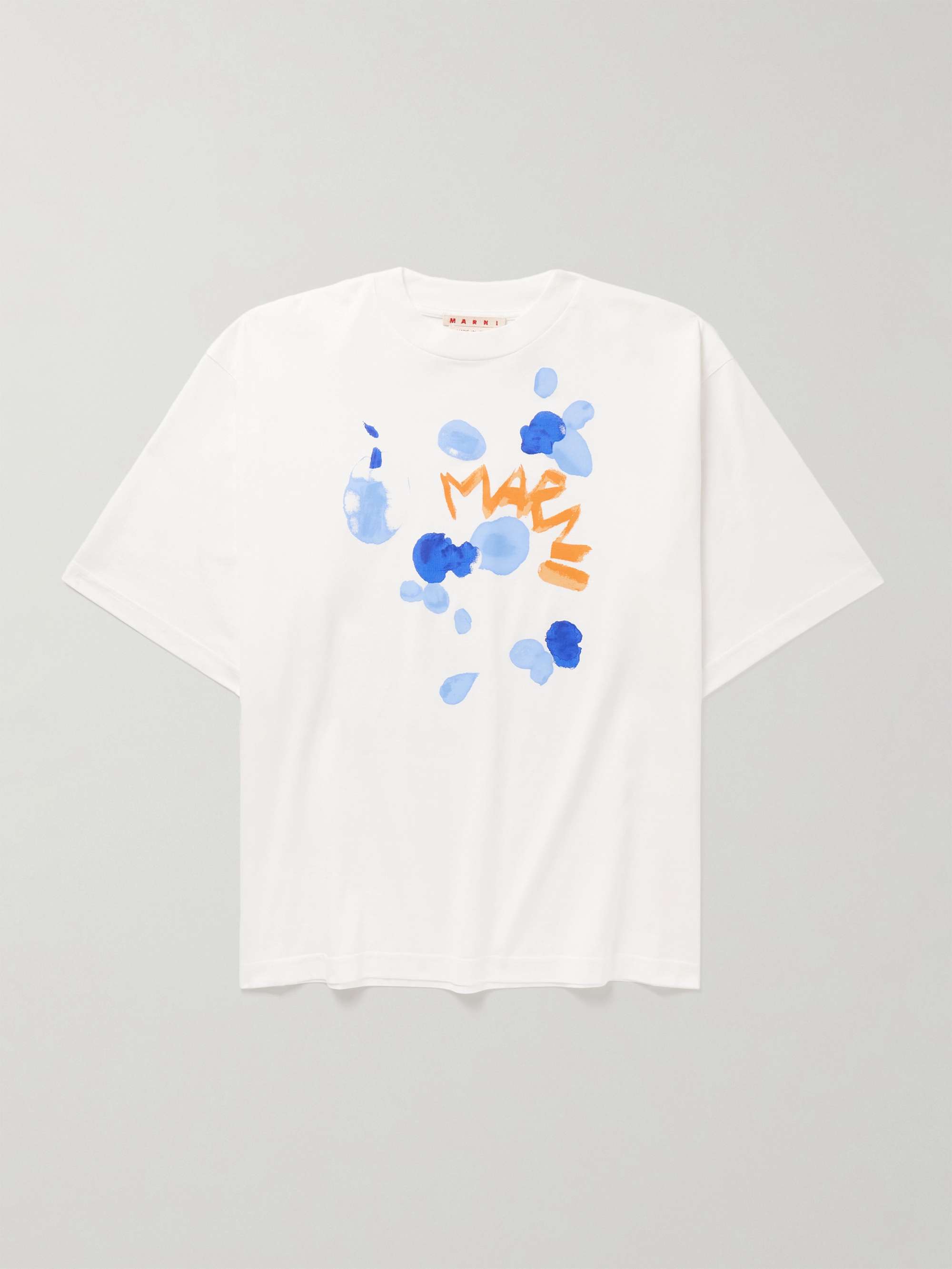 MARNI Logo-Print Cotton-Jersey T-Shirt for Men | MR PORTER