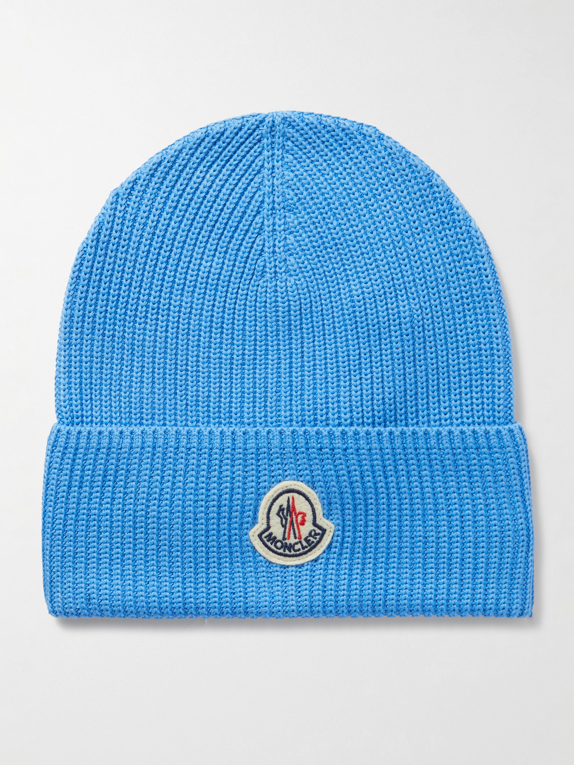 Logo-Appliquéd Ribbed Cotton Beanie
