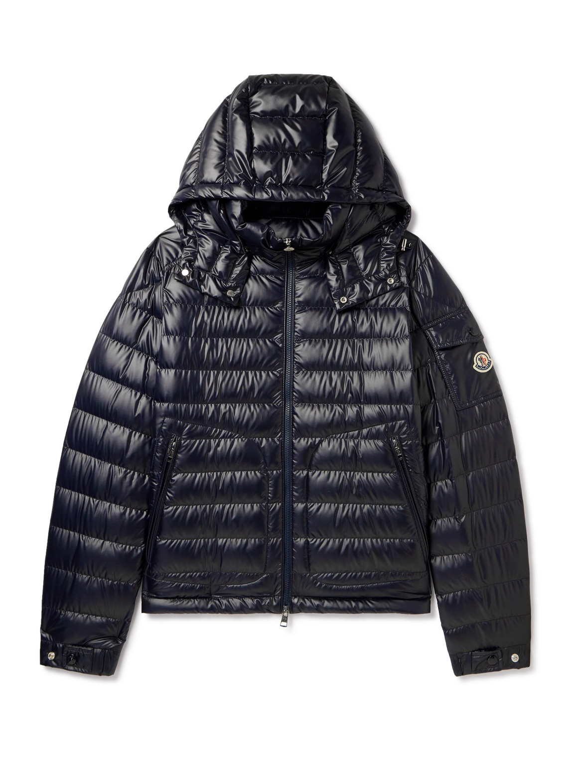 Moncler Lauros Padded Down Jacket In Black Polyester In Black
