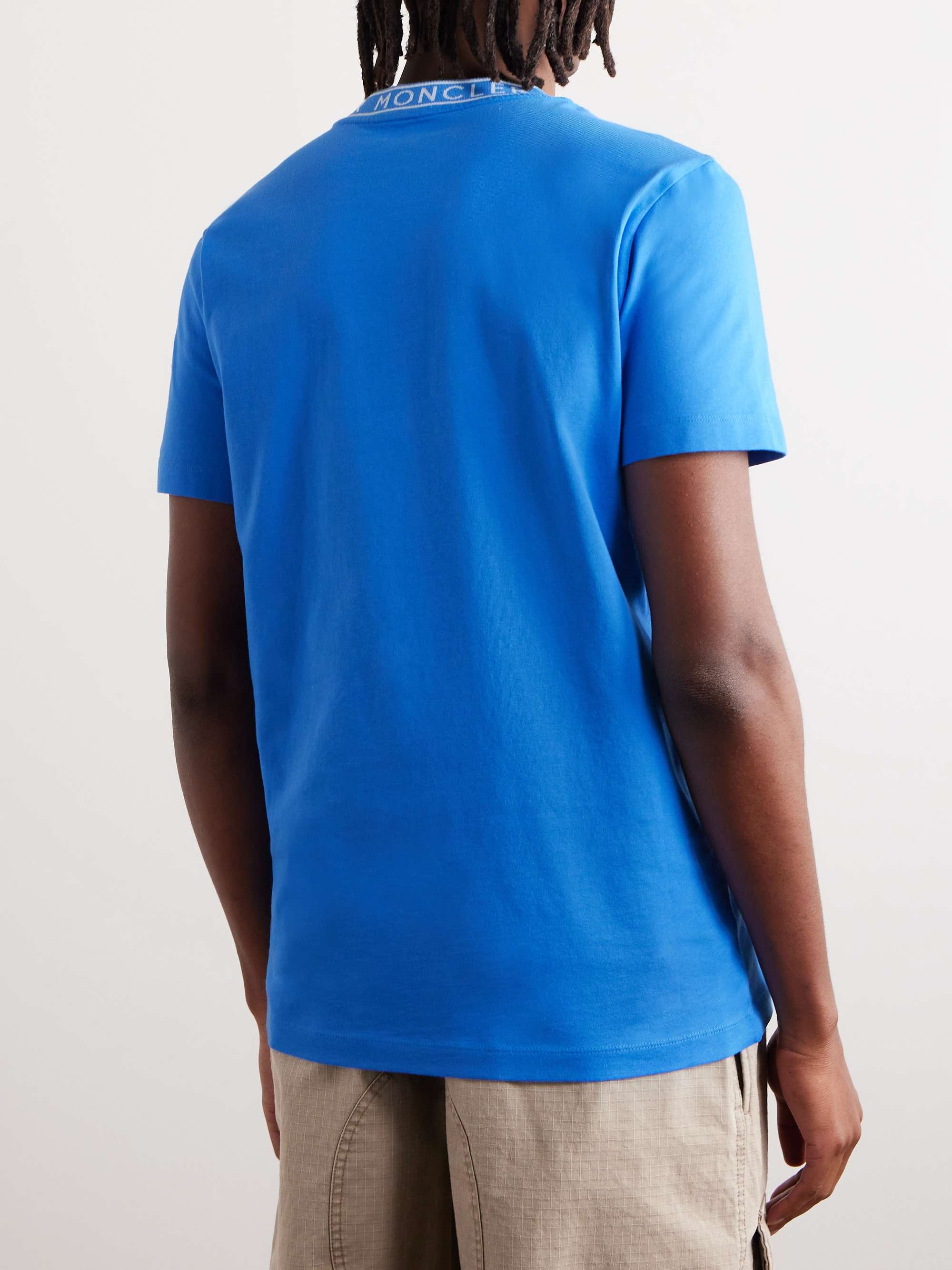 MONCLER Slim-Fit Logo-Detailed Cotton-Jersey T-Shirt for Men