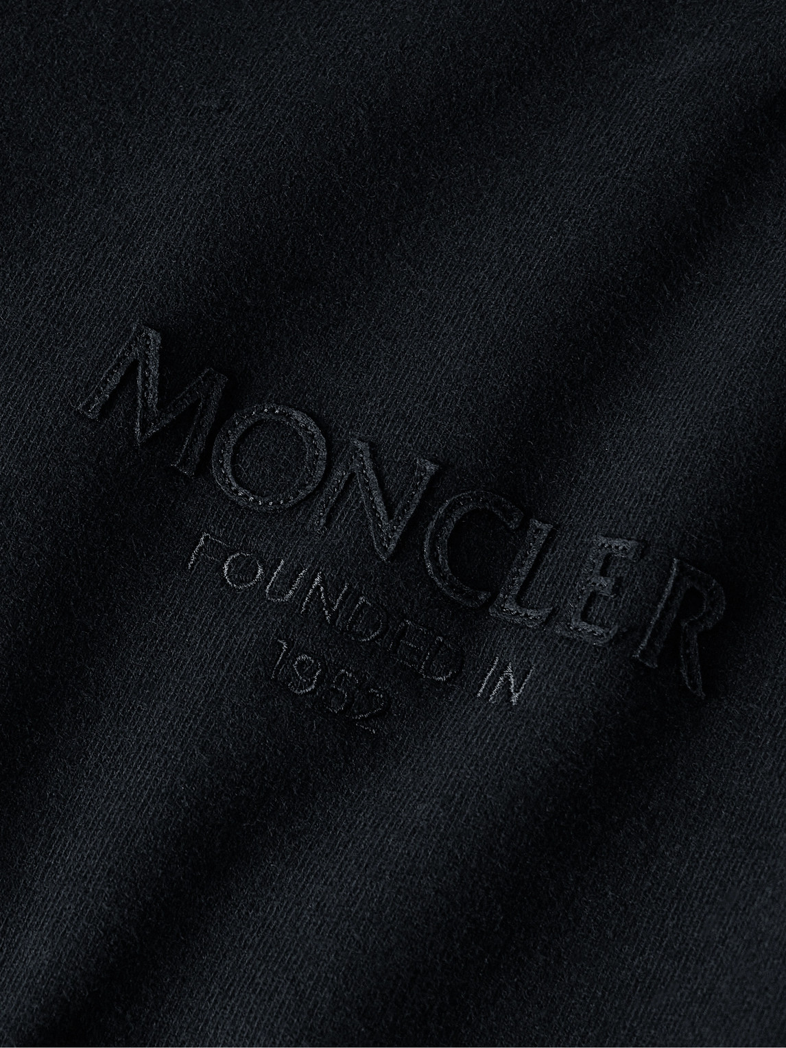 Shop Moncler Logo-appliquéd Panelled Cotton-jersey And Quilted Shell Down Zip-up Hoodie In Blue