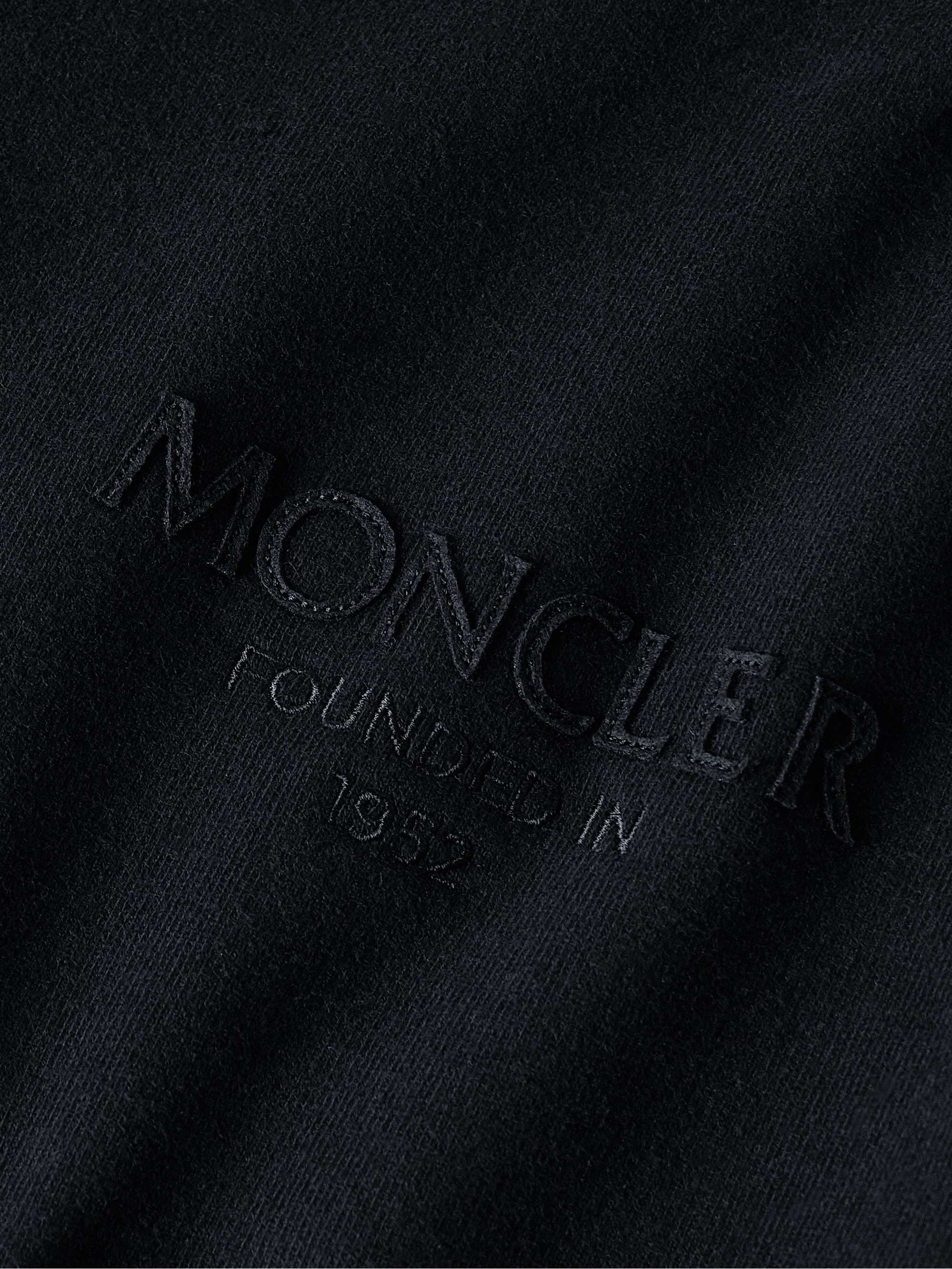 MONCLER Logo-Appliquéd Panelled Cotton-Jersey and Quilted Shell Down ...