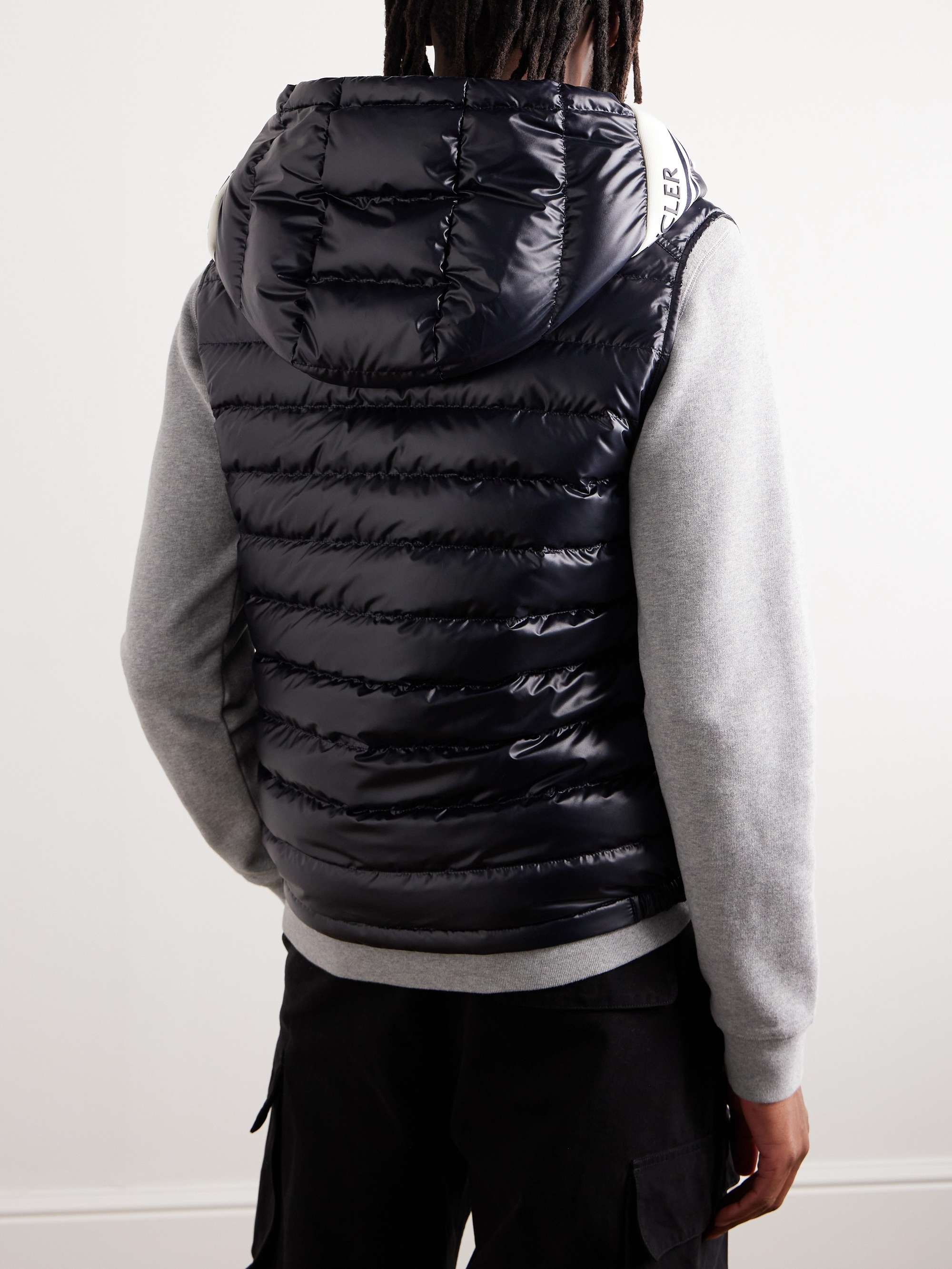 MONCLER Clai Logo-Detailed Webbing-Trimmed Quilted Shell MONCLER Clai Logo-Detailed Webbing-Trimmed Quilted Shell