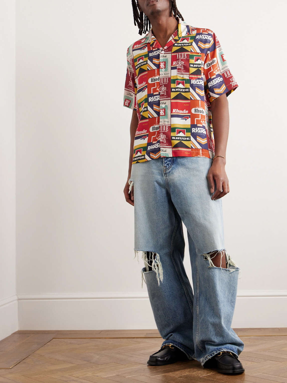 Rhude - Cigaretta Camp-Collar Printed Silk-Twill Shirt