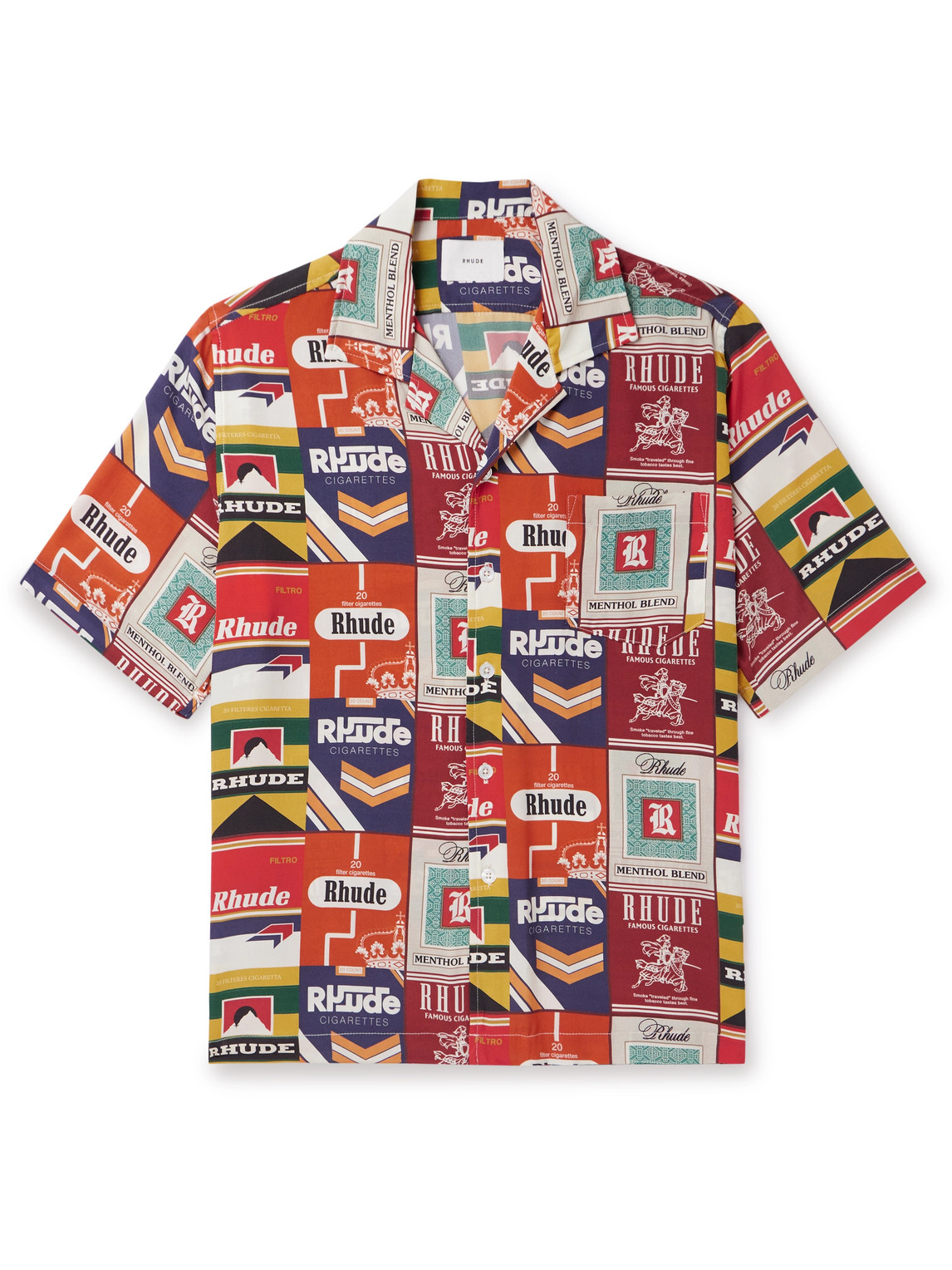 Rhude - Racing Crest Logo-Print Cotton-Jersey T-Shirt