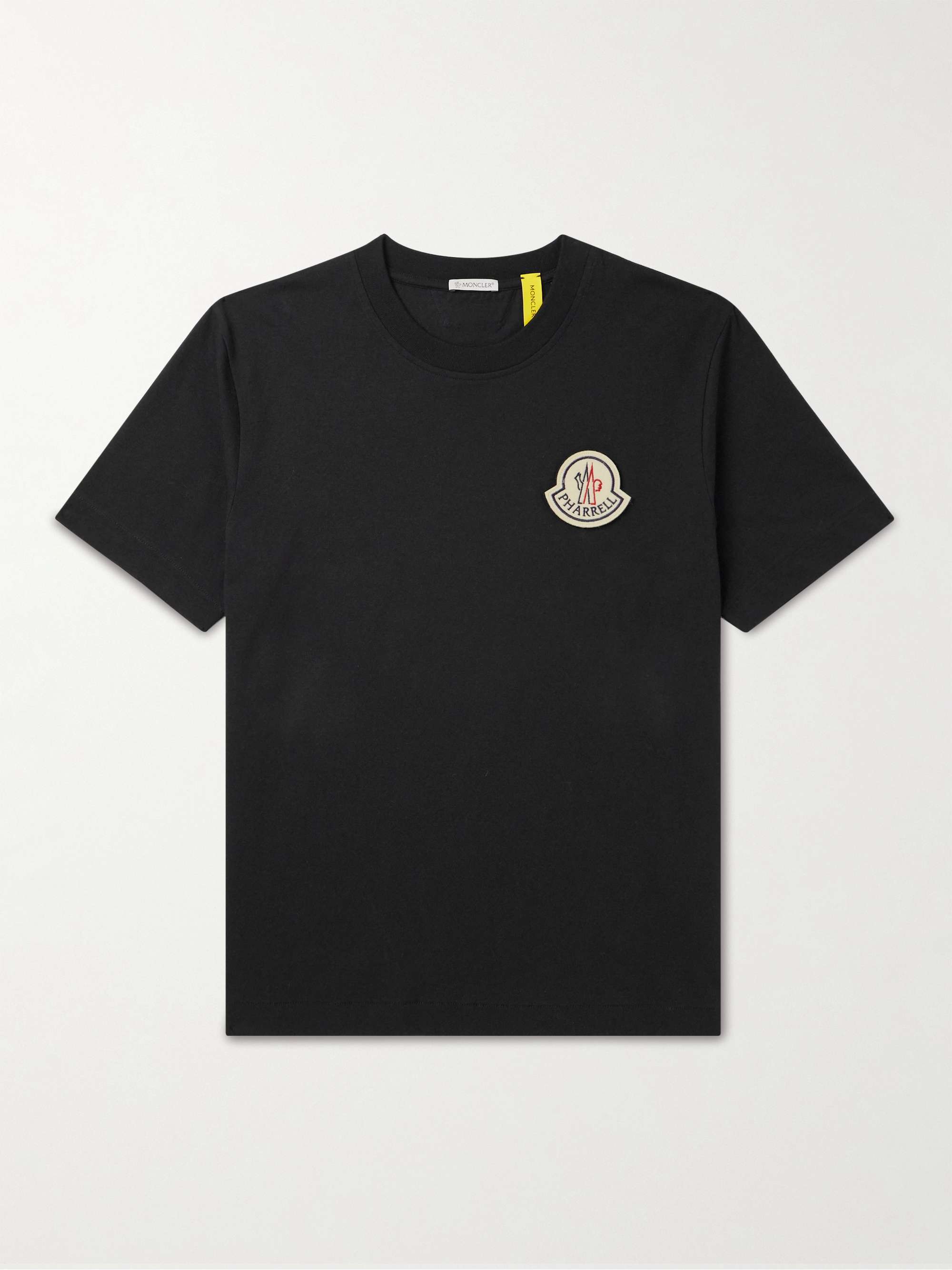 MONCLER GENIUS + Pharrell Williams Logo-Appliquéd Cotton-Jersey T-Shirt ...