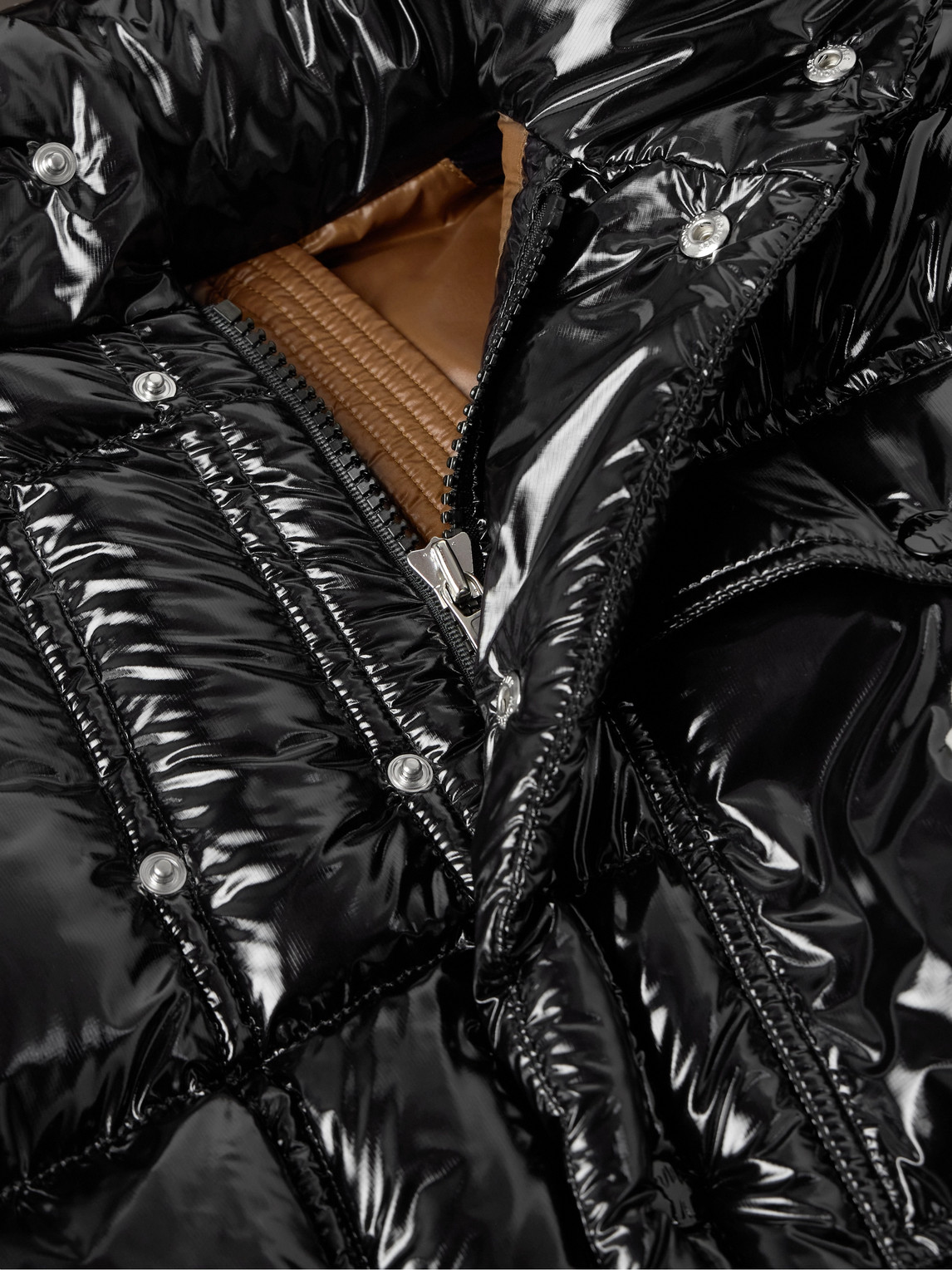 Shop Moncler Karakorum Ripstop Hooded Down Jacket In Black