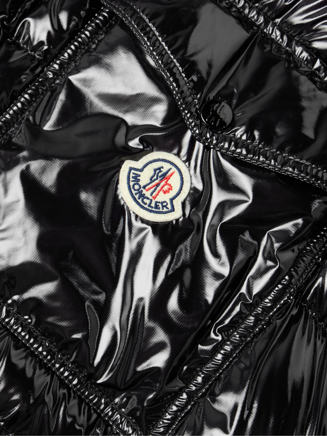 Shop Moncler Karakorum Ripstop Hooded Down Jacket In Black