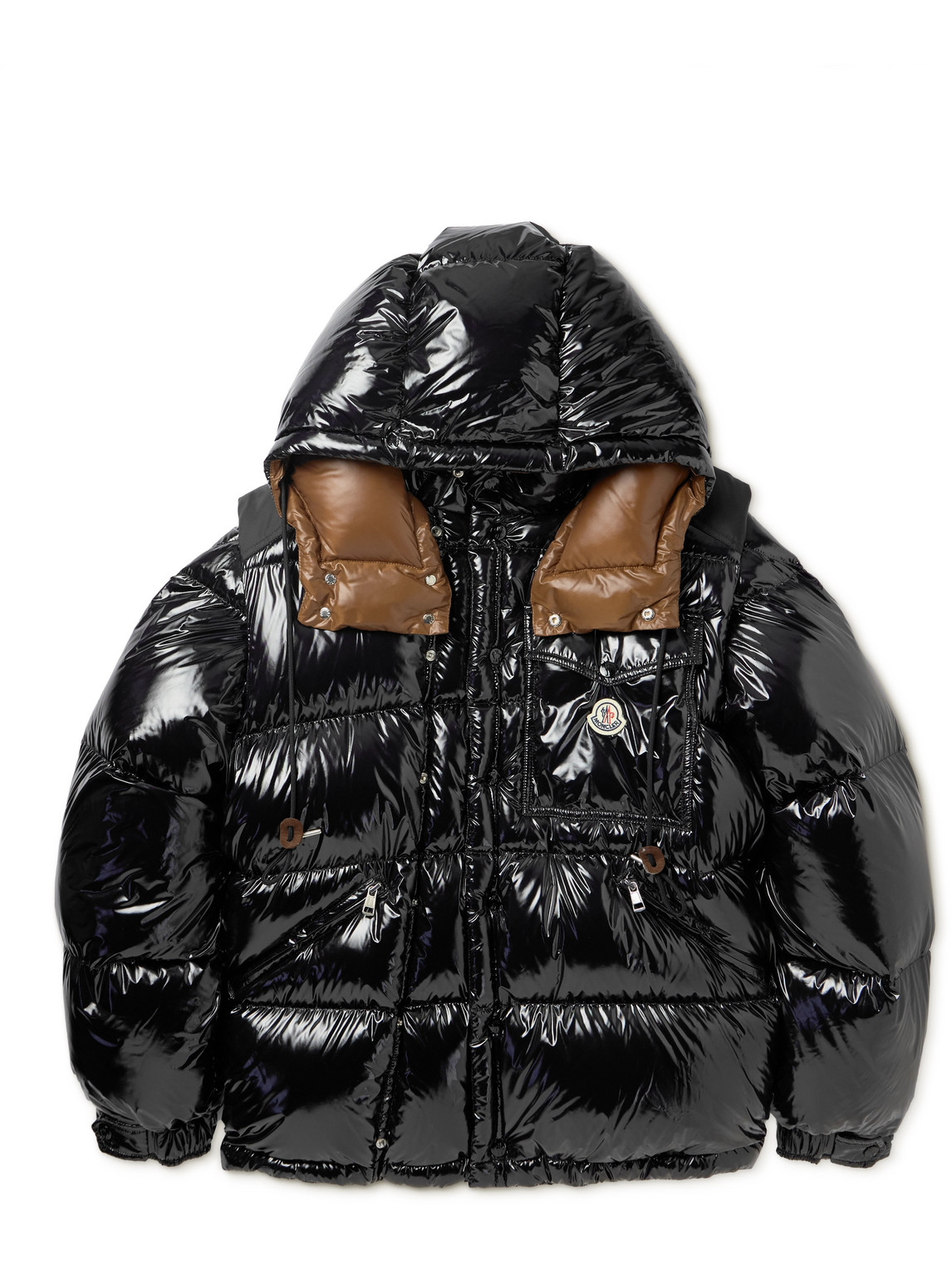 Shop Moncler Karakorum Ripstop Hooded Down Jacket In Black