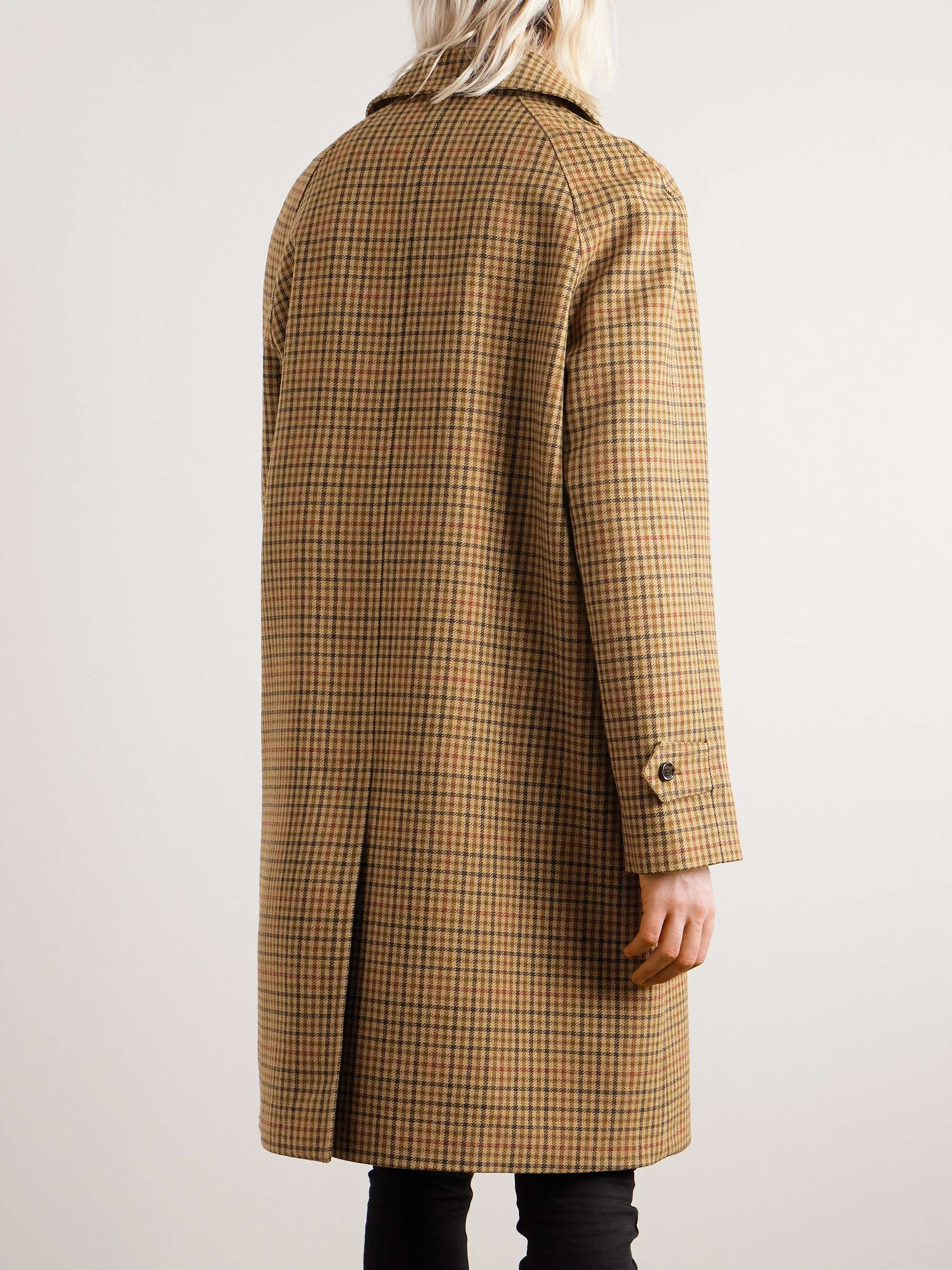 CELINE HOMME Checked Wool Coat for Men | MR PORTER