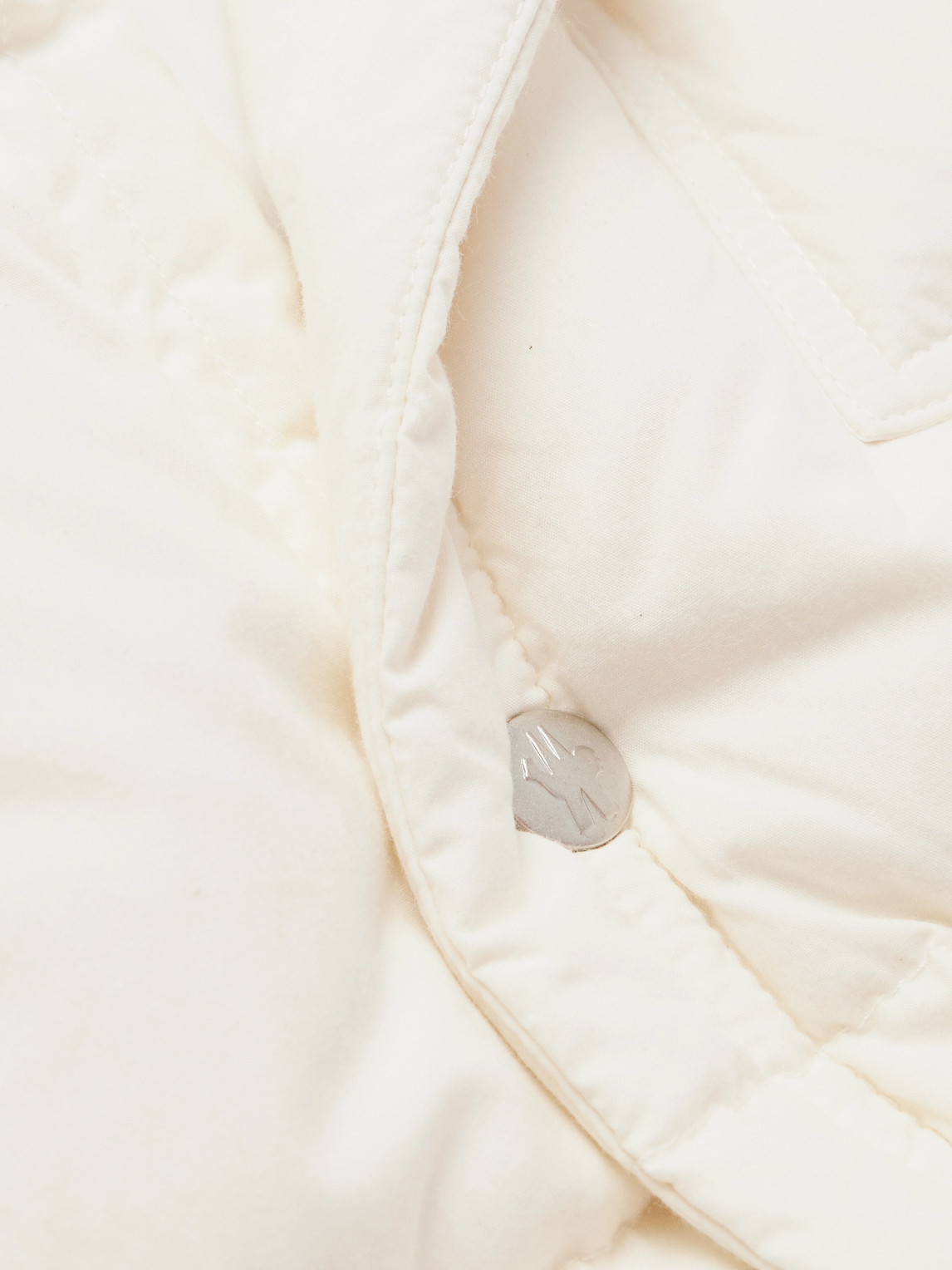 Shop Moncler Karakorum Cotton Hooded Down Jacket In Neutrals
