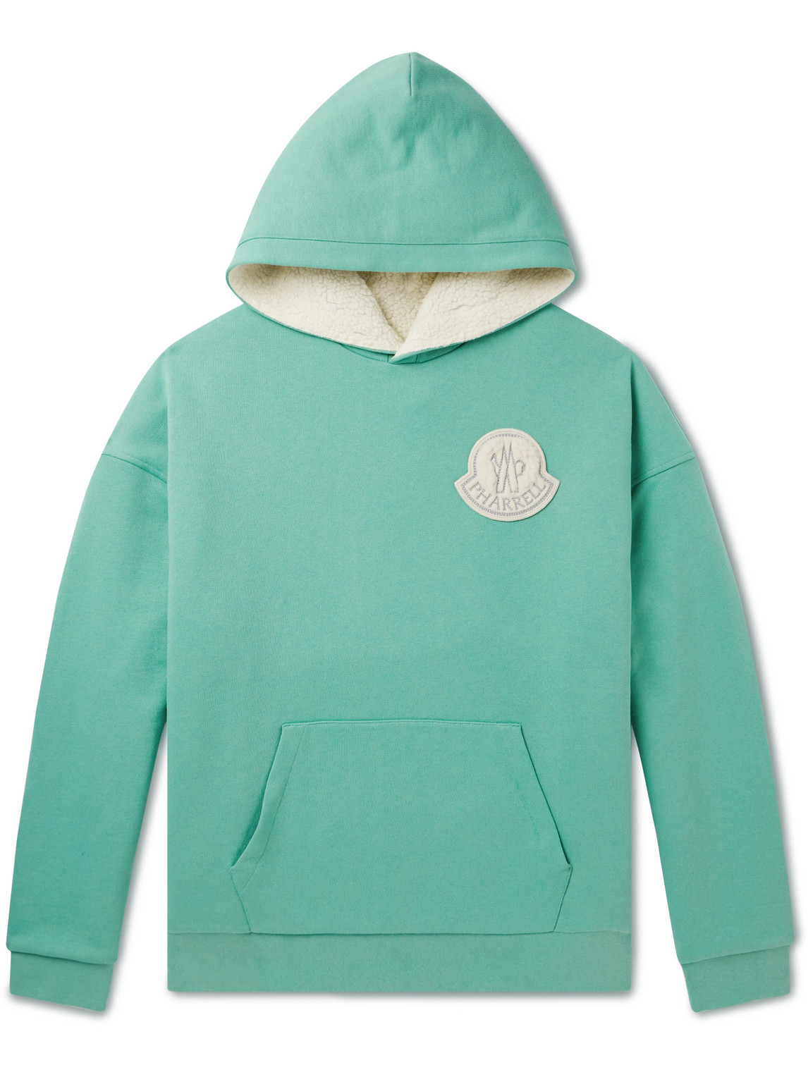 Pharrell Williams Reversible Logo-Appliquéd Cotton-Jersey and Fleece Hoodie