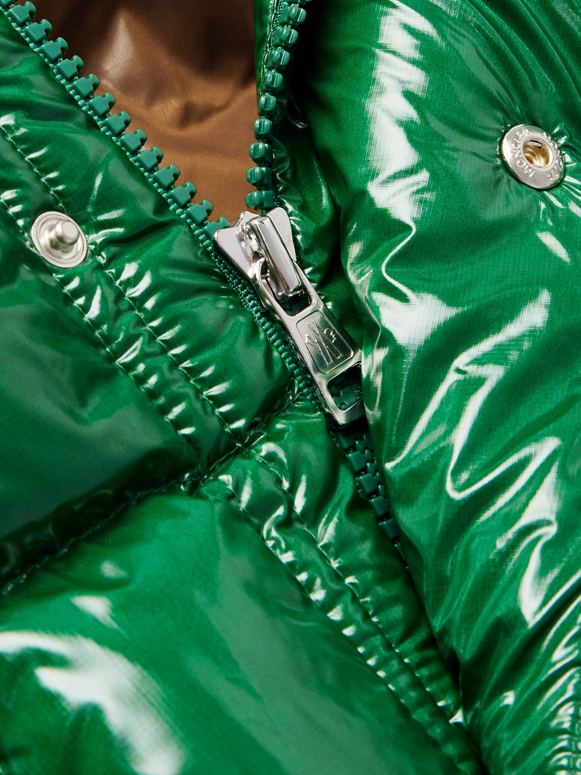 Shop Moncler Karakorum Ripstop Hooded Down Jacket In Green