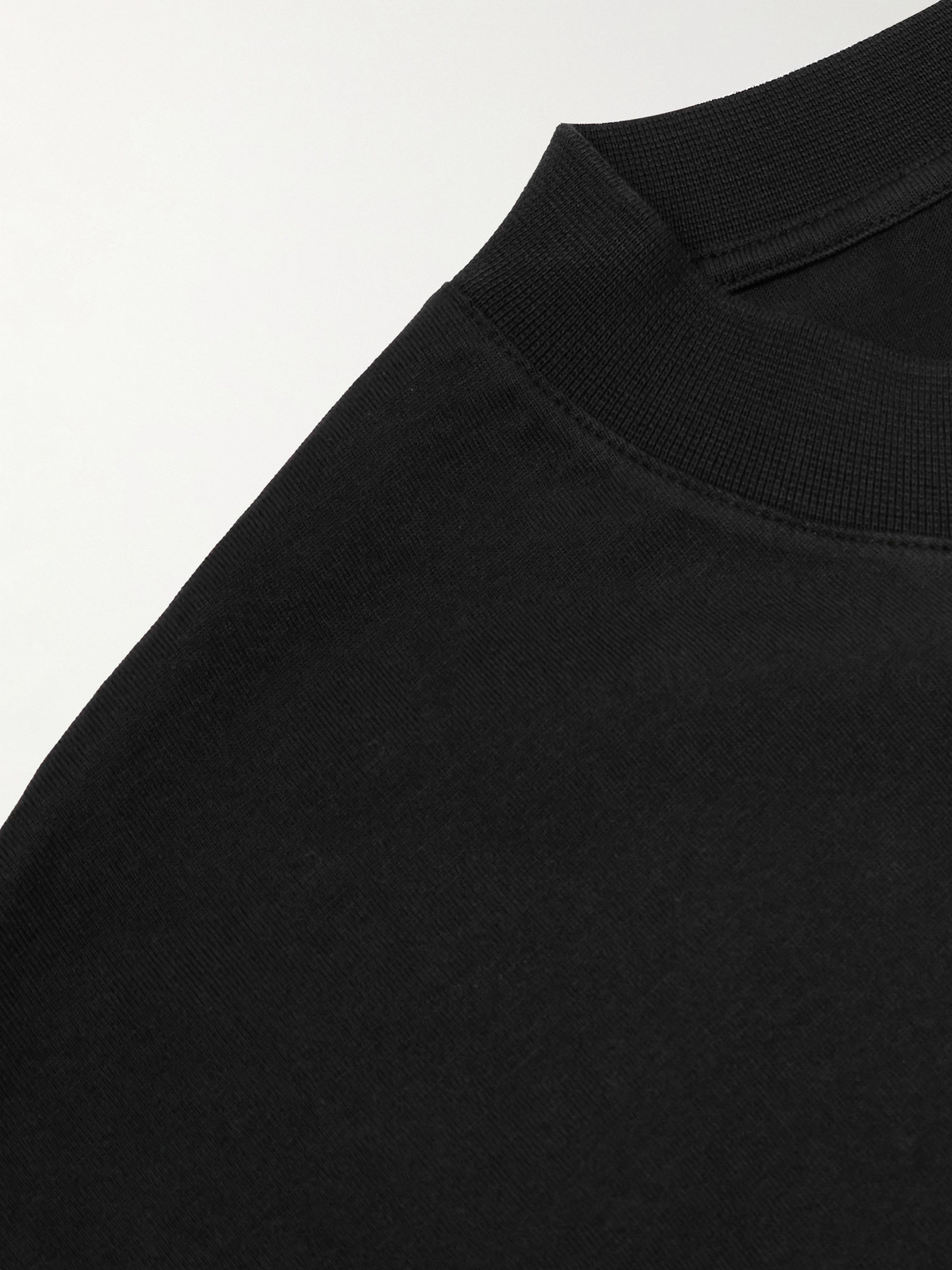 Shop Moncler Genius Palm Angels Logo-appliquéd Cotton-jersey T-shirt In Black