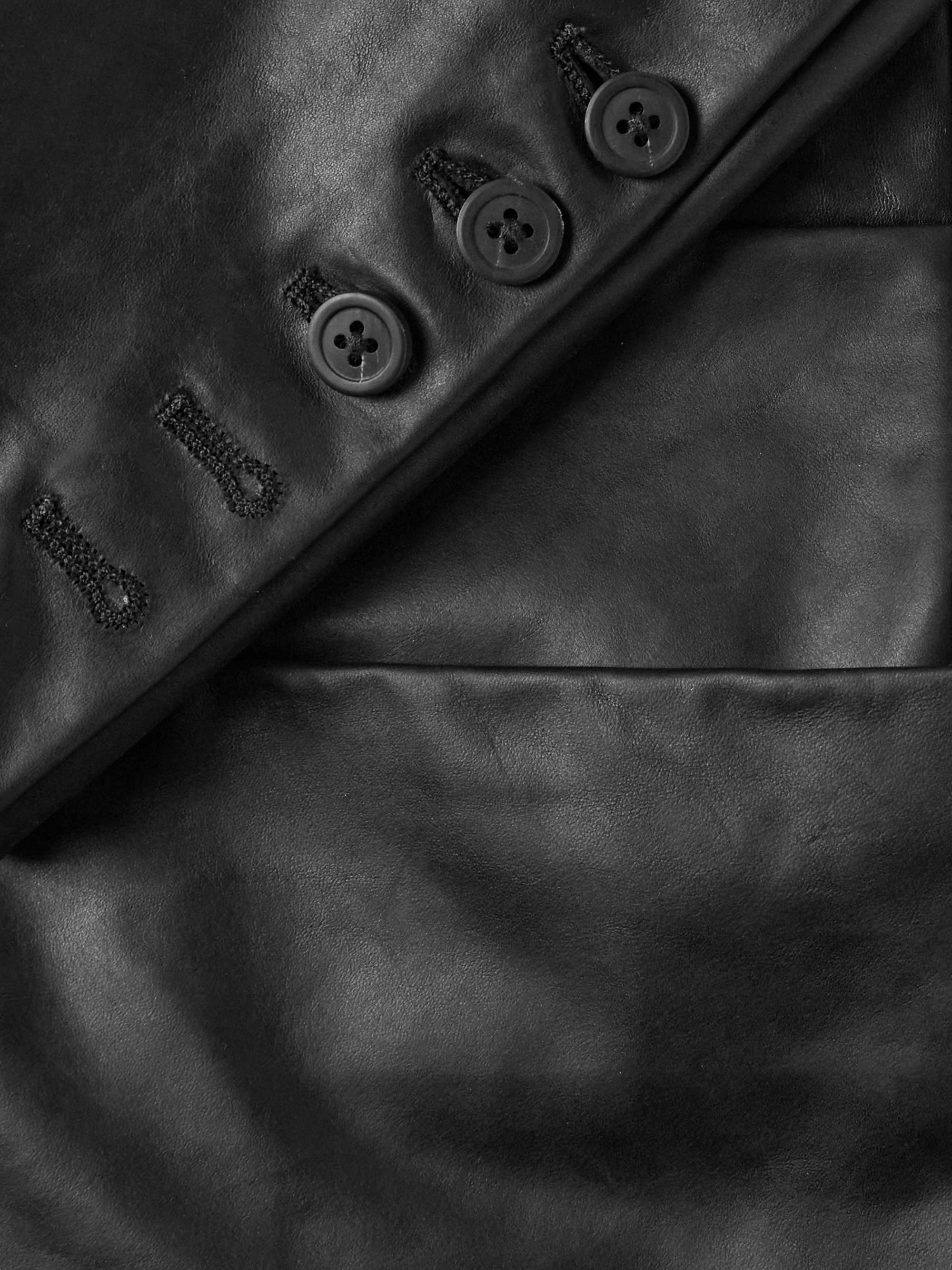 RICK OWENS OiledLeather Blazer for Men MR PORTER