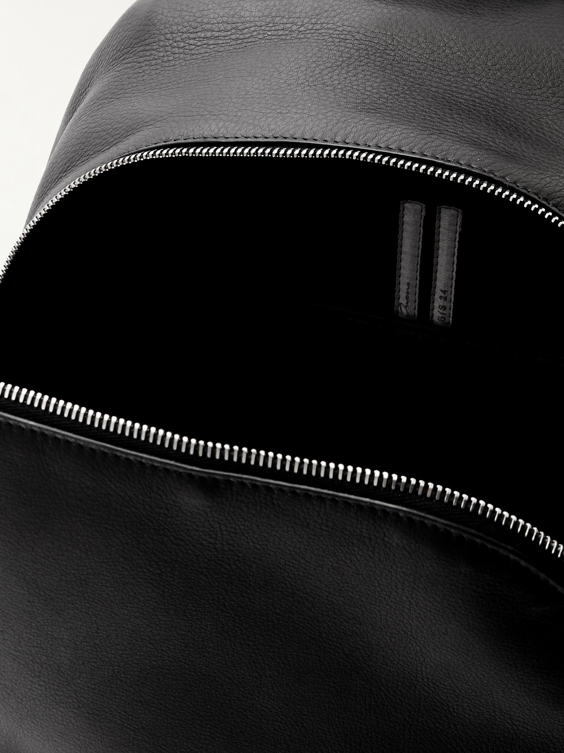 Shop Rick Owens Full-grain Leather Backpack In Black