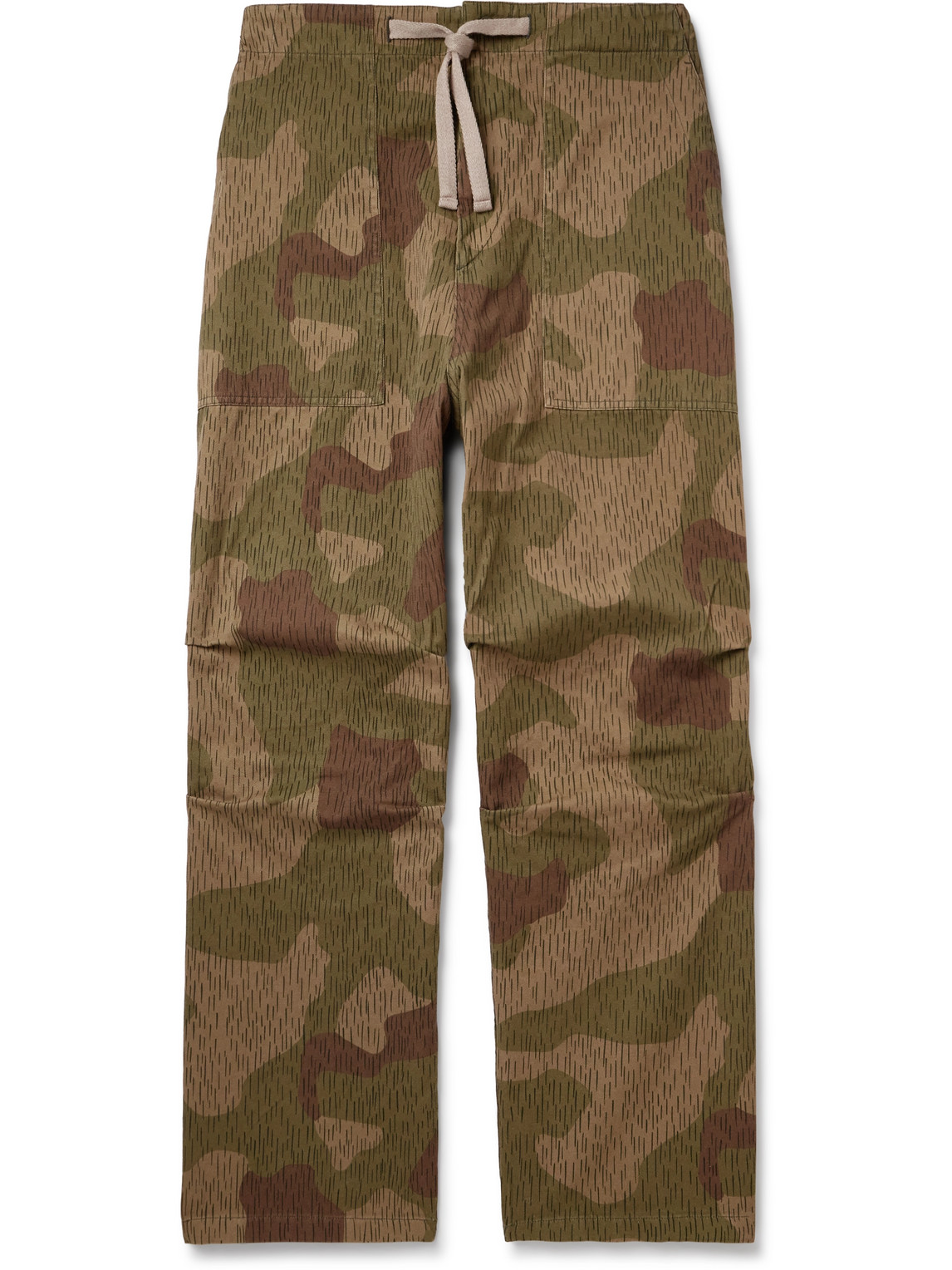 Palm Angels Wide-Leg Camouflage-Print Cotton-Gabardine Trousers