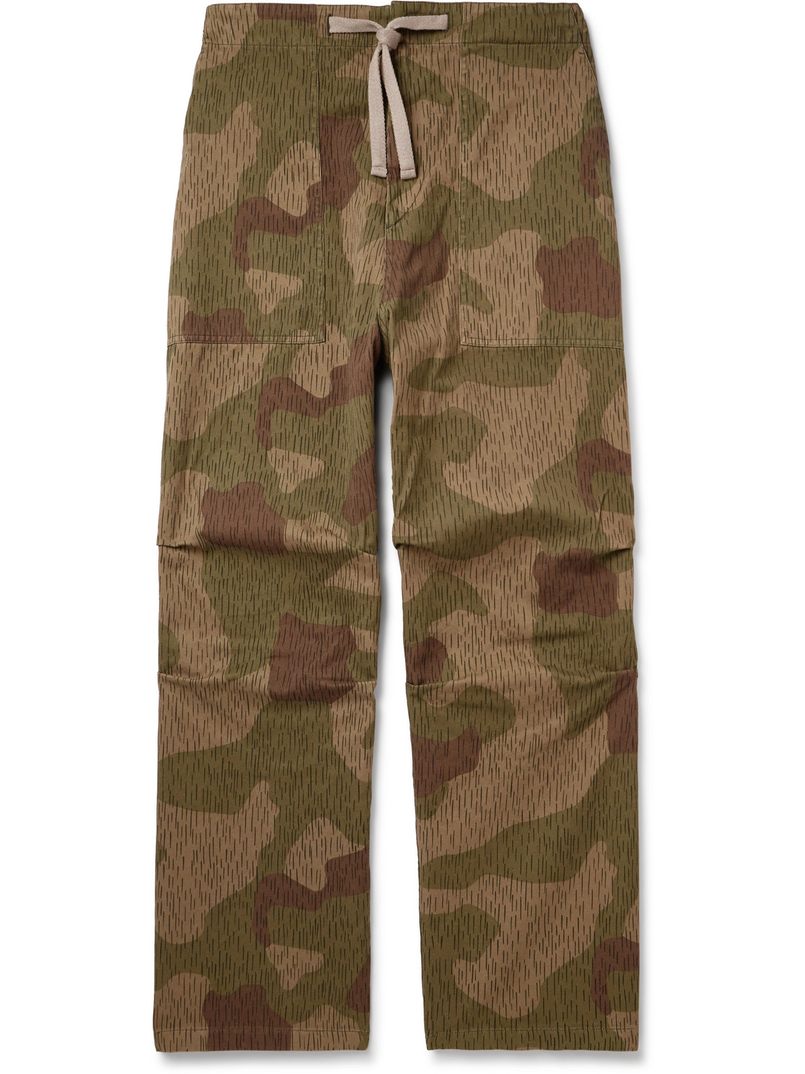 Palm Angels Wide-Leg Camouflage-Print Cotton-Gabardine Trousers