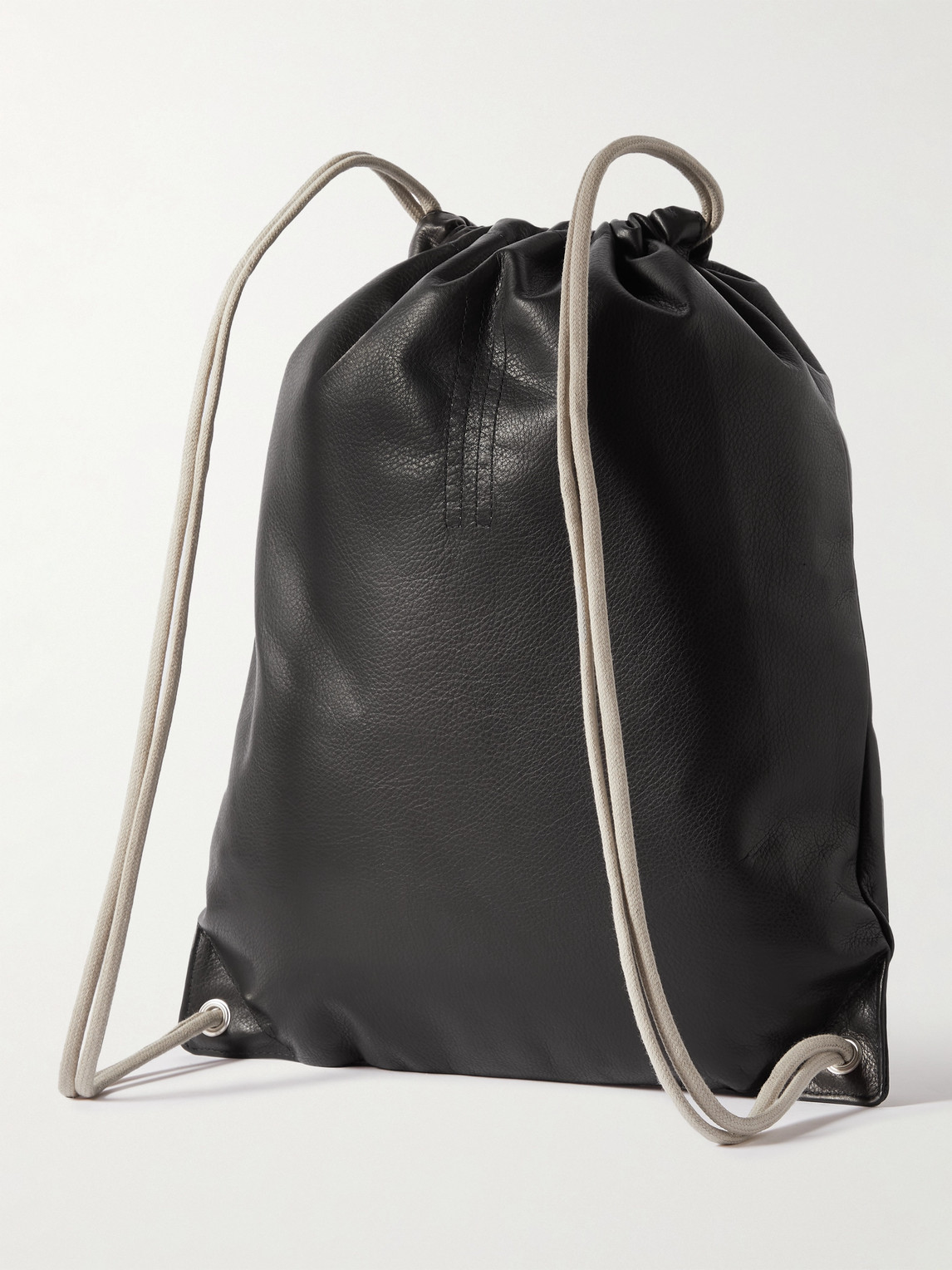Shop Rick Owens Embellished Full-grain Leather Backpack In Black