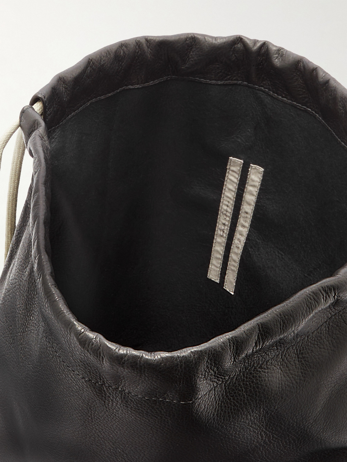 Shop Rick Owens Embellished Full-grain Leather Backpack In Black