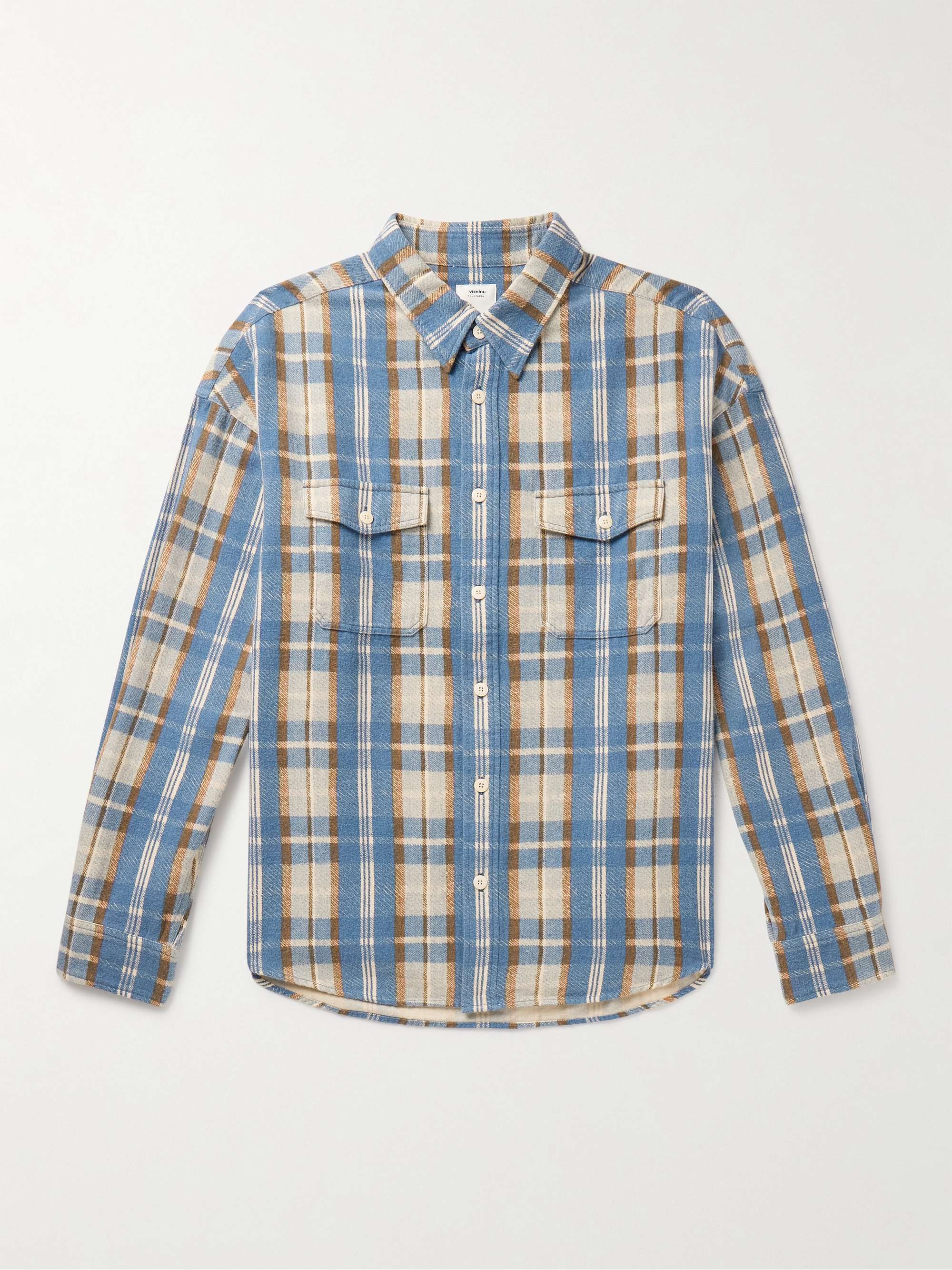 VISVIM Pioneer Checked Brushed Cotton-Flannel Shirt for Men | MR PORTER