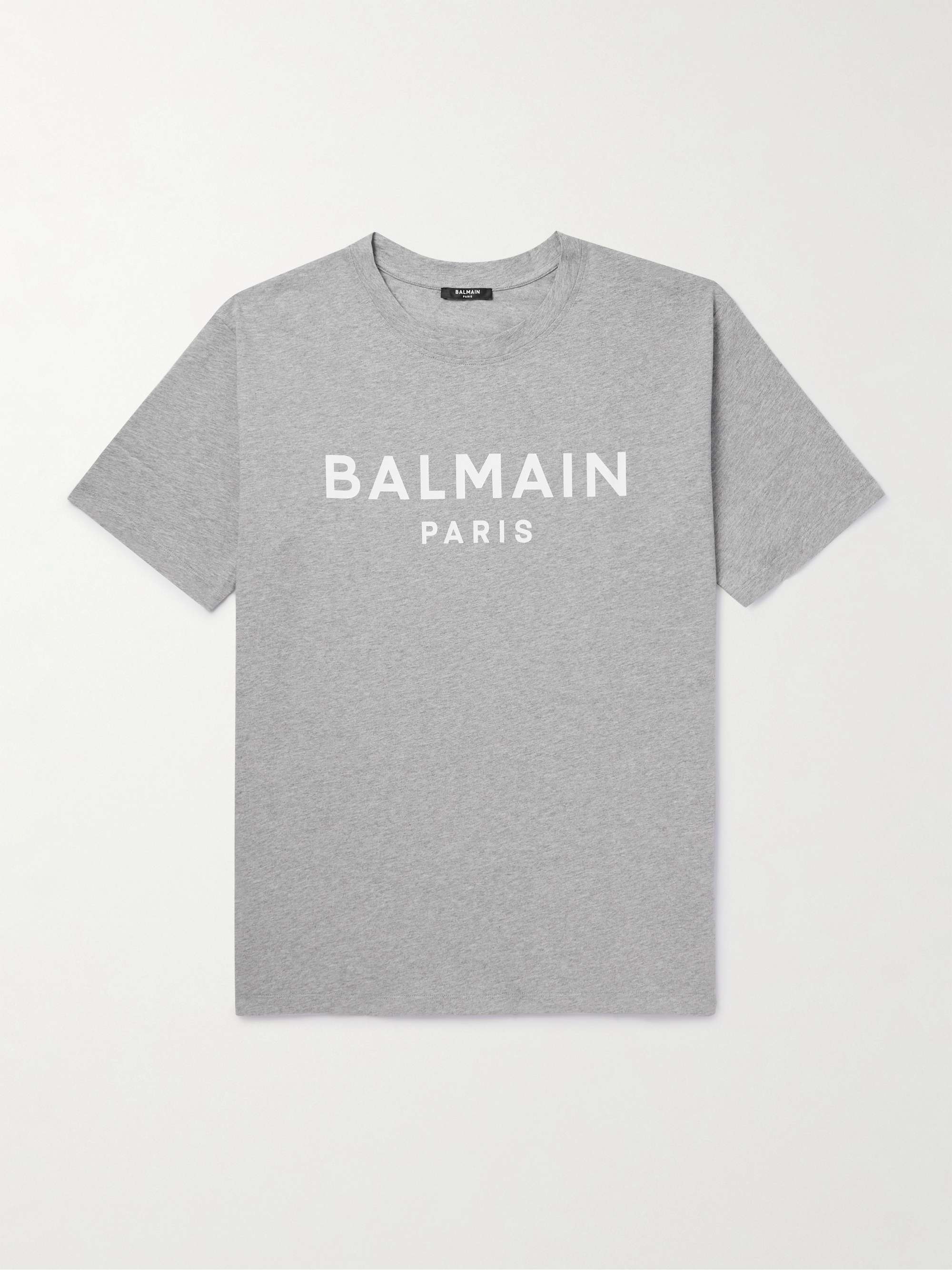 BALMAIN Logo-Print Cotton-Jersey T-Shirt for Men | MR PORTER