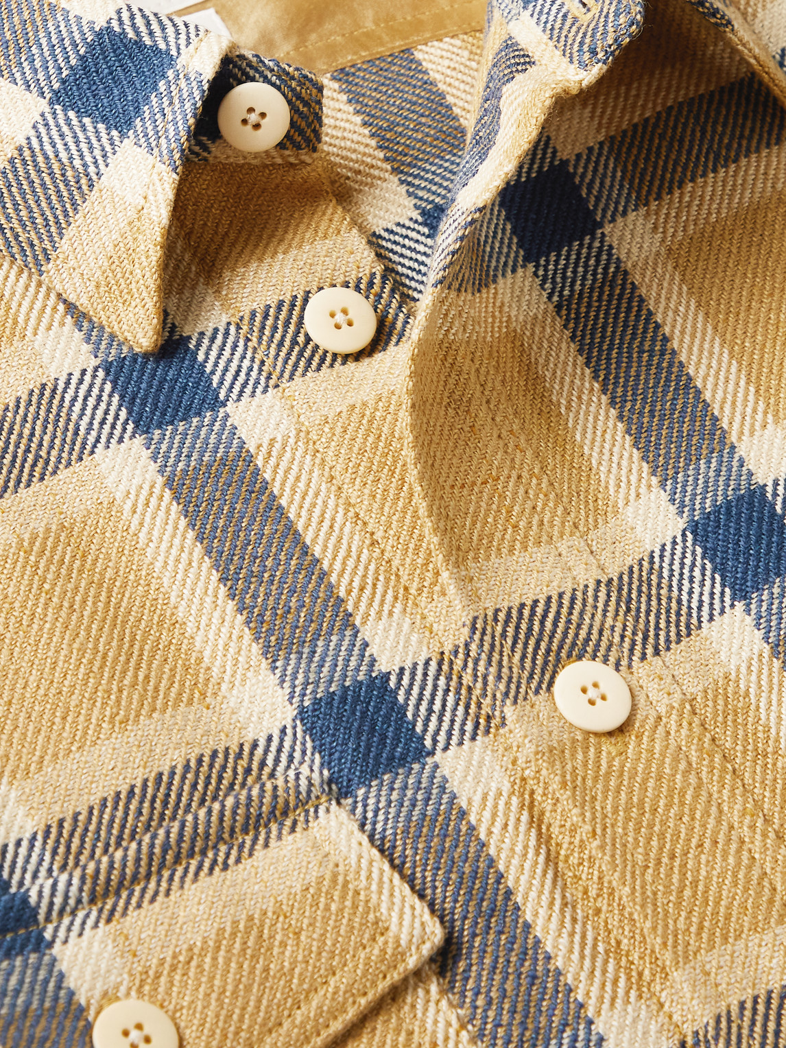 Visvim Lumber Checked Linen and Wool-Blend Flannel Shirt | Smart