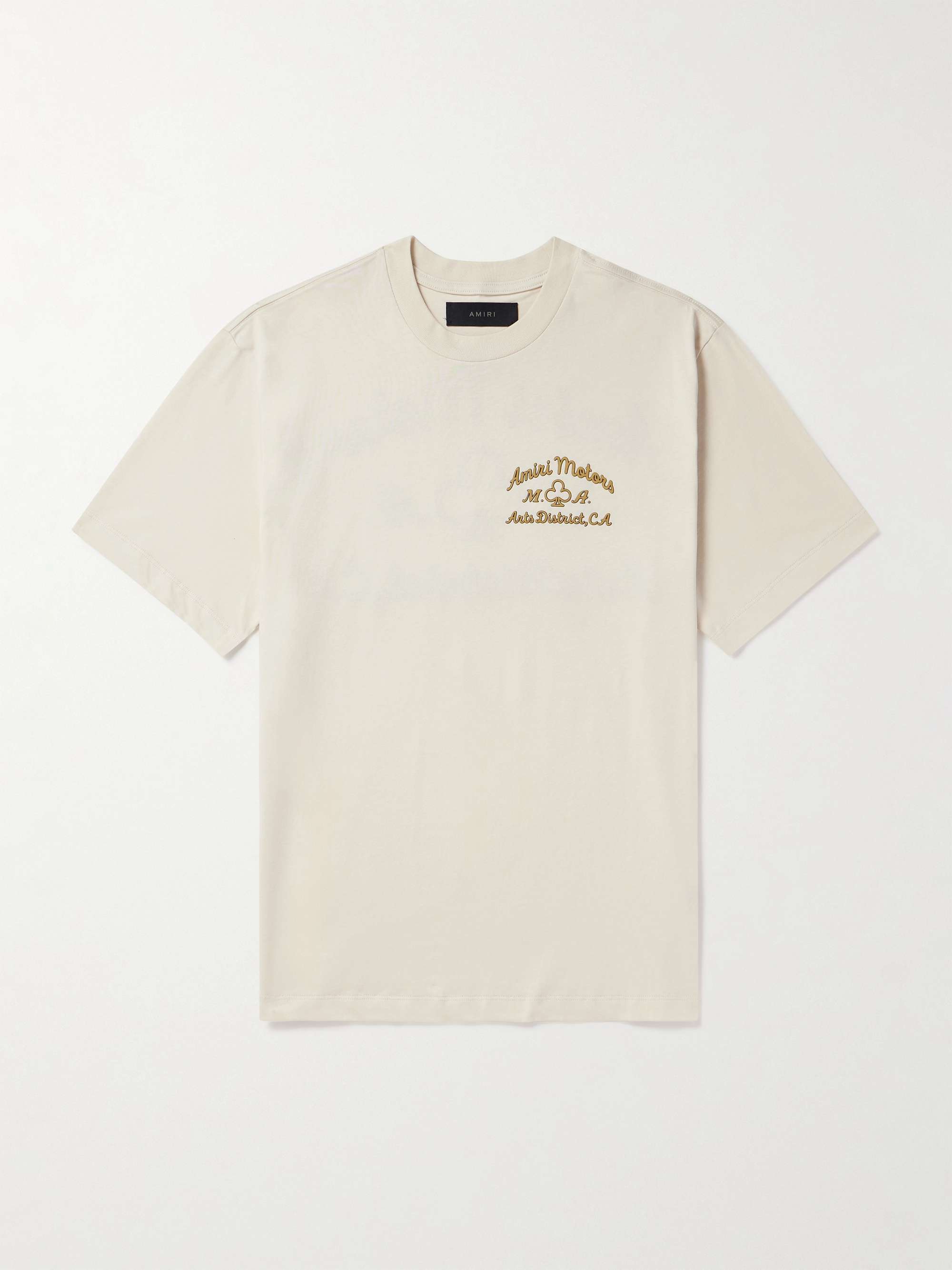 AMIRI Logo-Appliquéd Cotton-Jersey T-Shirt for Men | MR PORTER