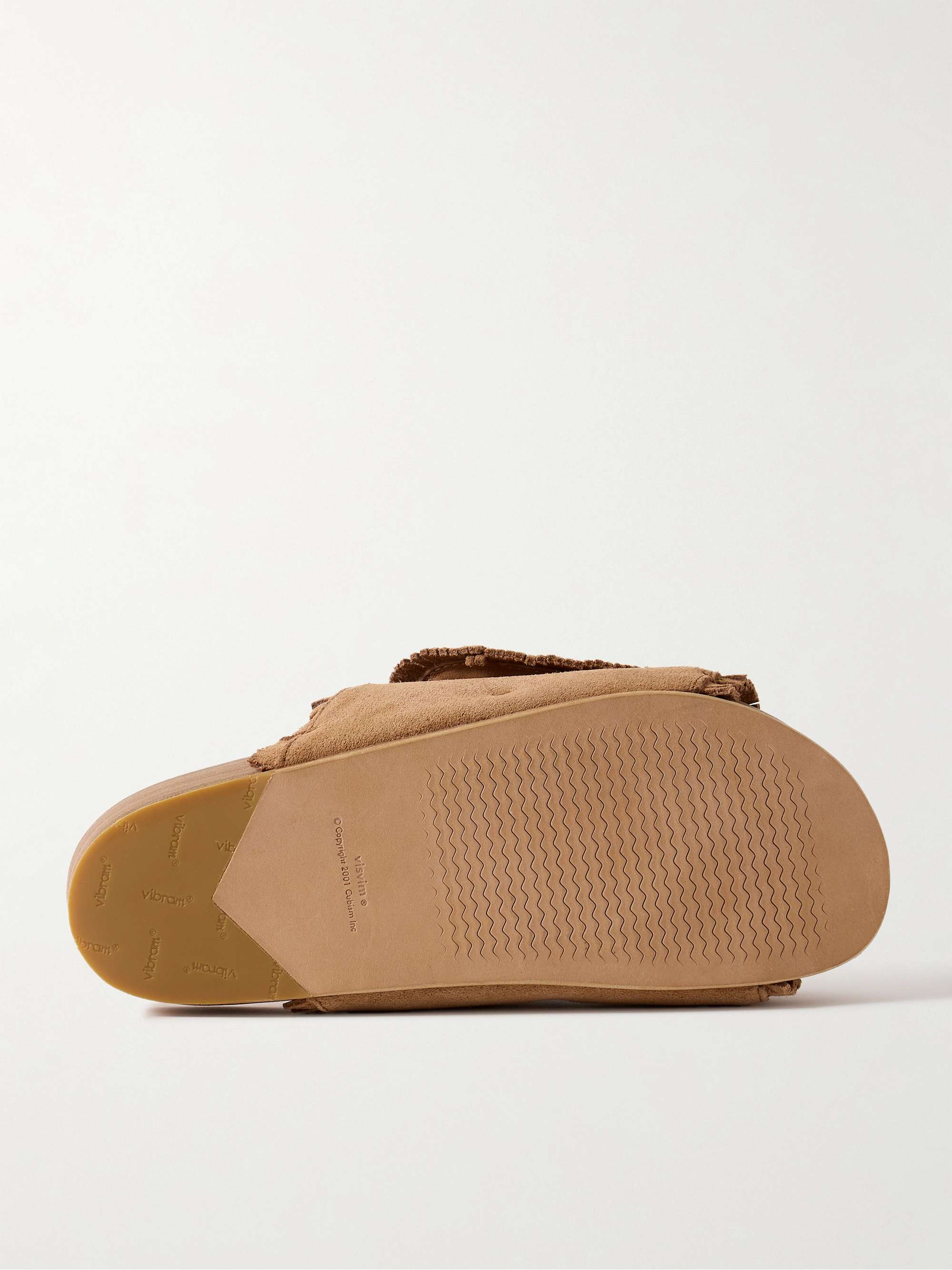 VISVIM Christo Shaman-Folk Fringed Suede Sandals for Men