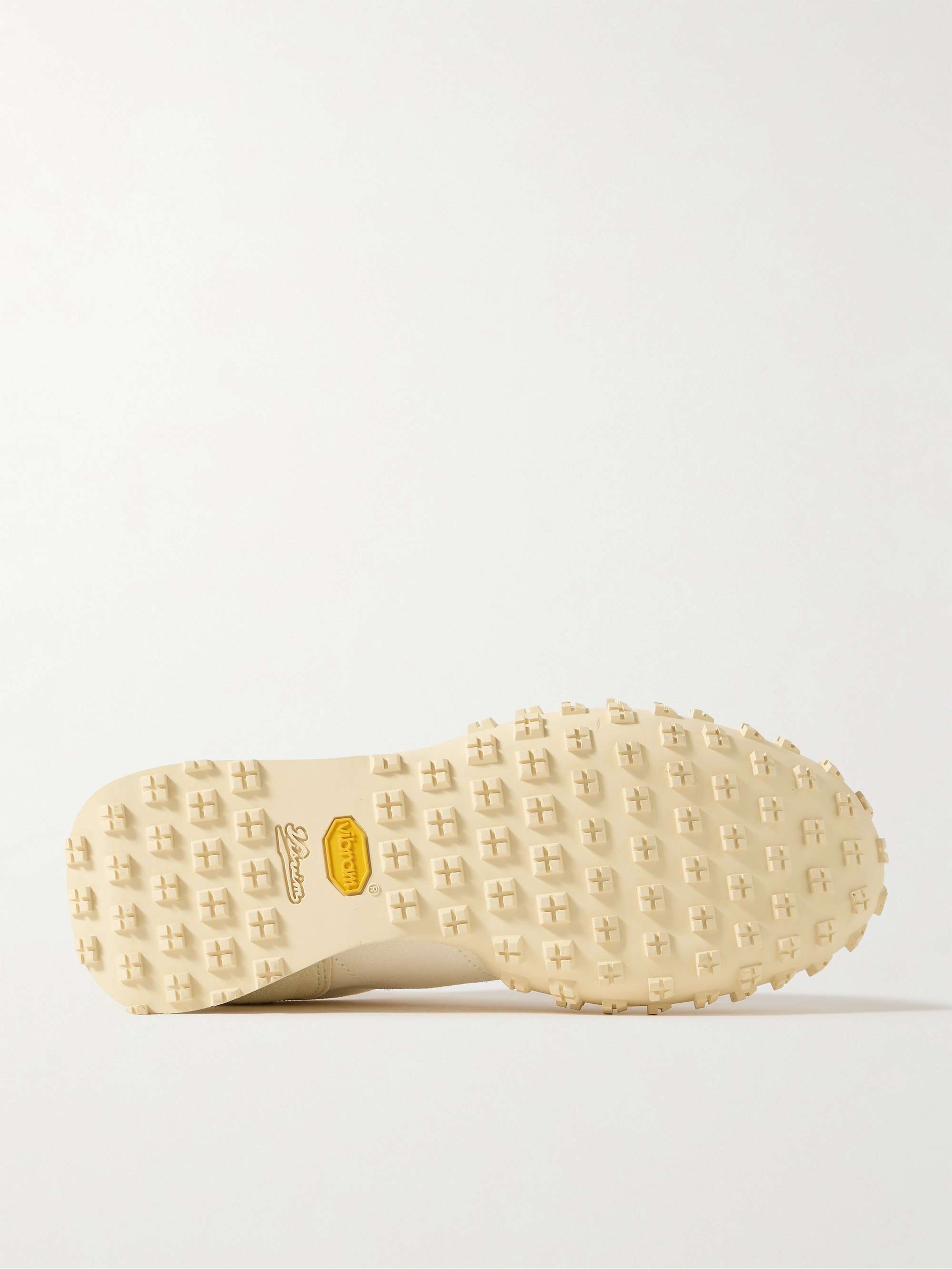VISVIM Hospoa Fringed Leather-Trimmed Suede Sneakers for Men VISVIM Hospoa Fringed Leather-Trimmed Suede Sneakers for Men