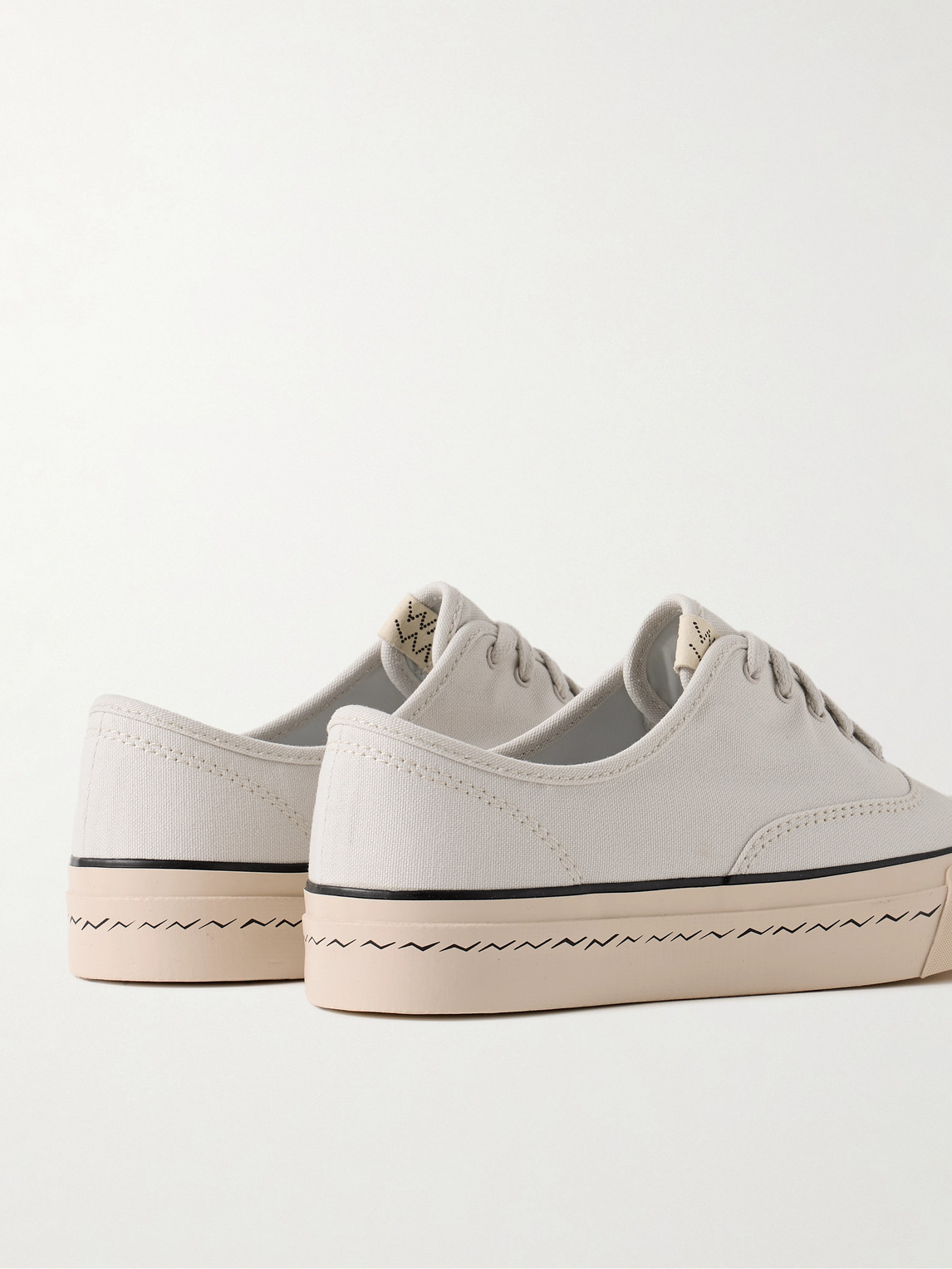 Shop Visvim Logan Canvas Sneakers In Neutrals