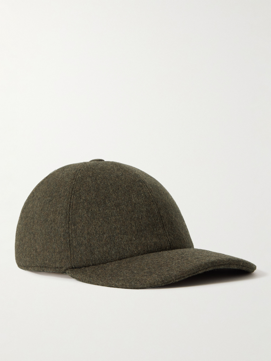 Purdey Wool Baseball Cap In Brown
