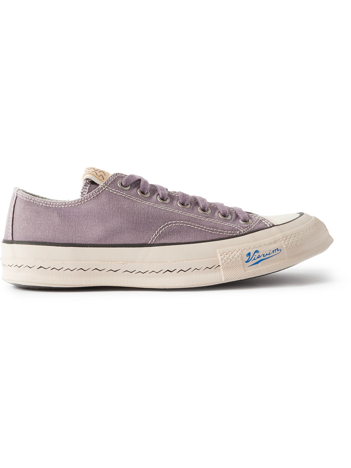 Visvim Skagway Lo Canvas Sneakers In Purple