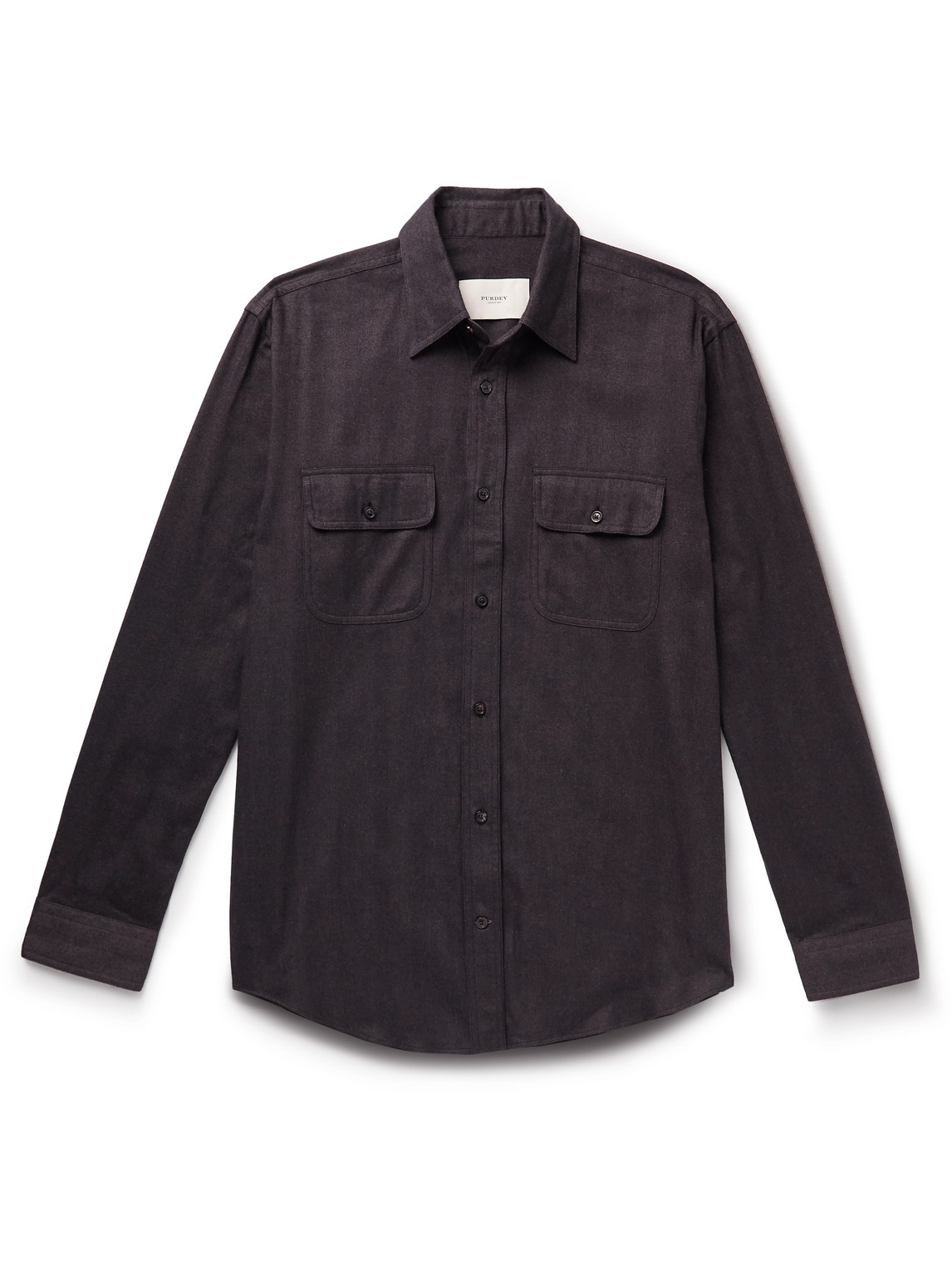 Herringbone Cotton and Lyocell-Blend Shirt