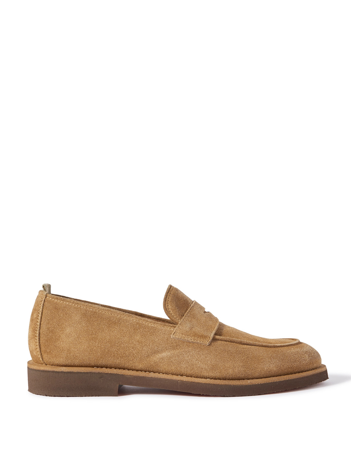 Officine Creative Opera Flexi Suede Loafers In Brown