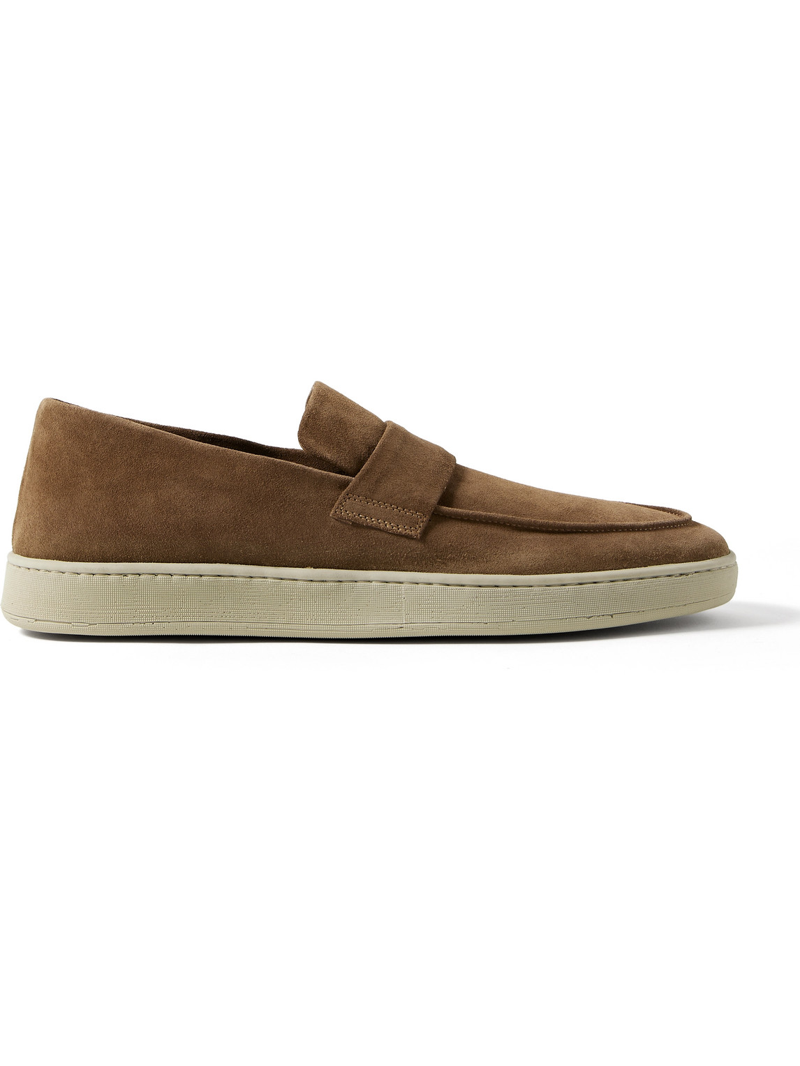Shop Officine Creative Herbie Suede Loafers In Brown