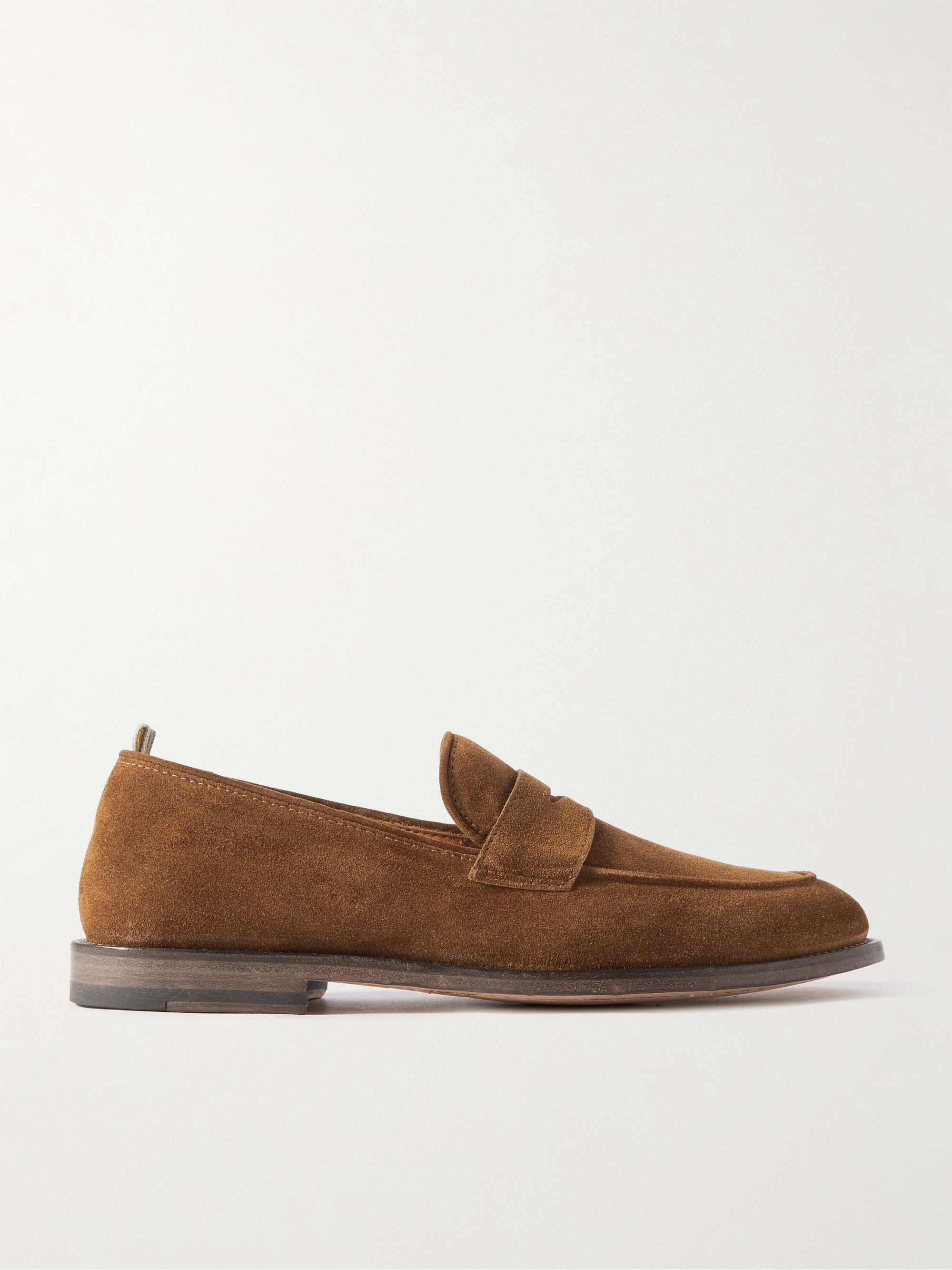 OFFICINE CREATIVE Opera Suede Penny Loafers for Men | MR PORTER