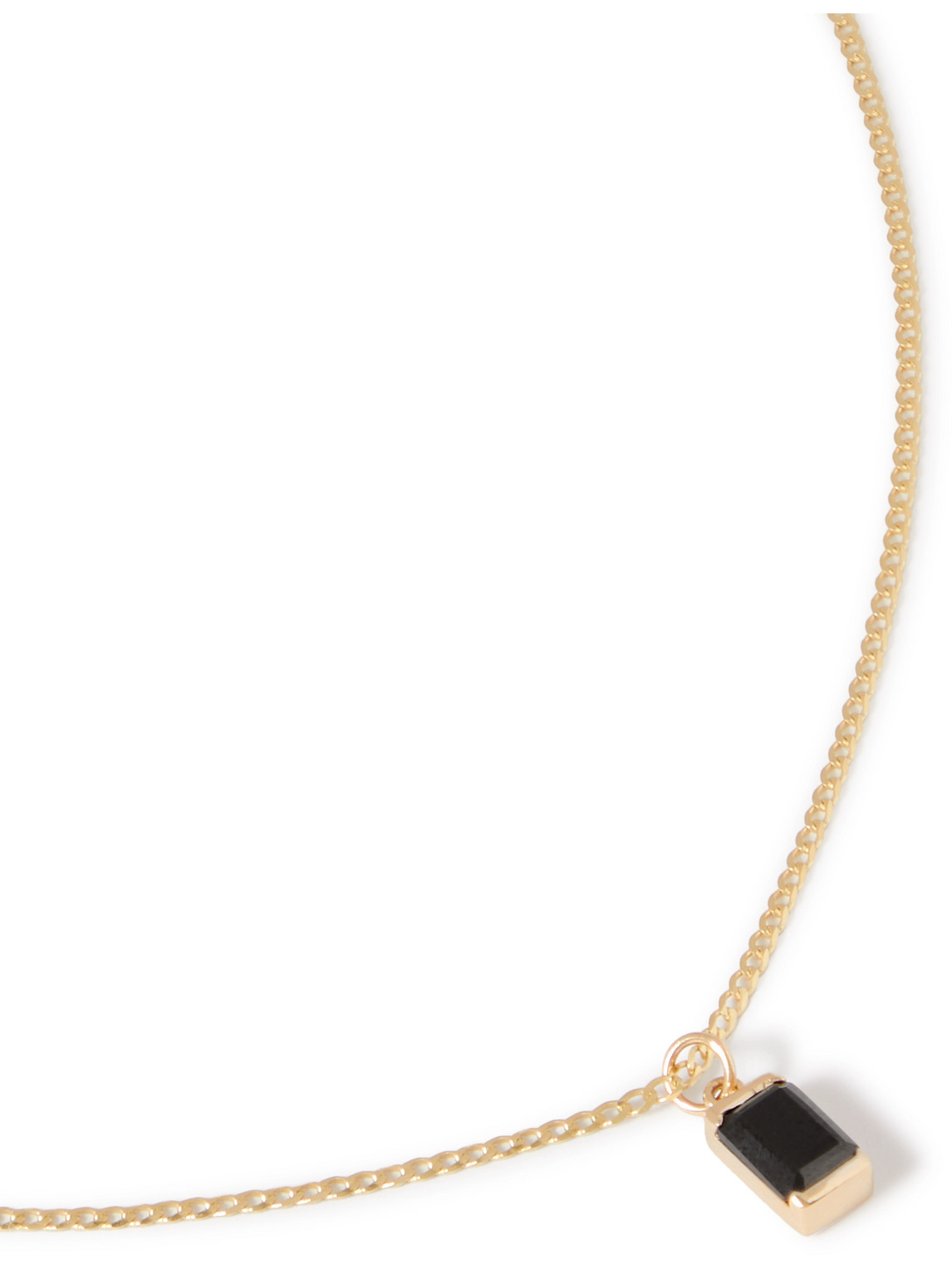 Miansai Valor Gold Spinel Pendant Necklace In Black