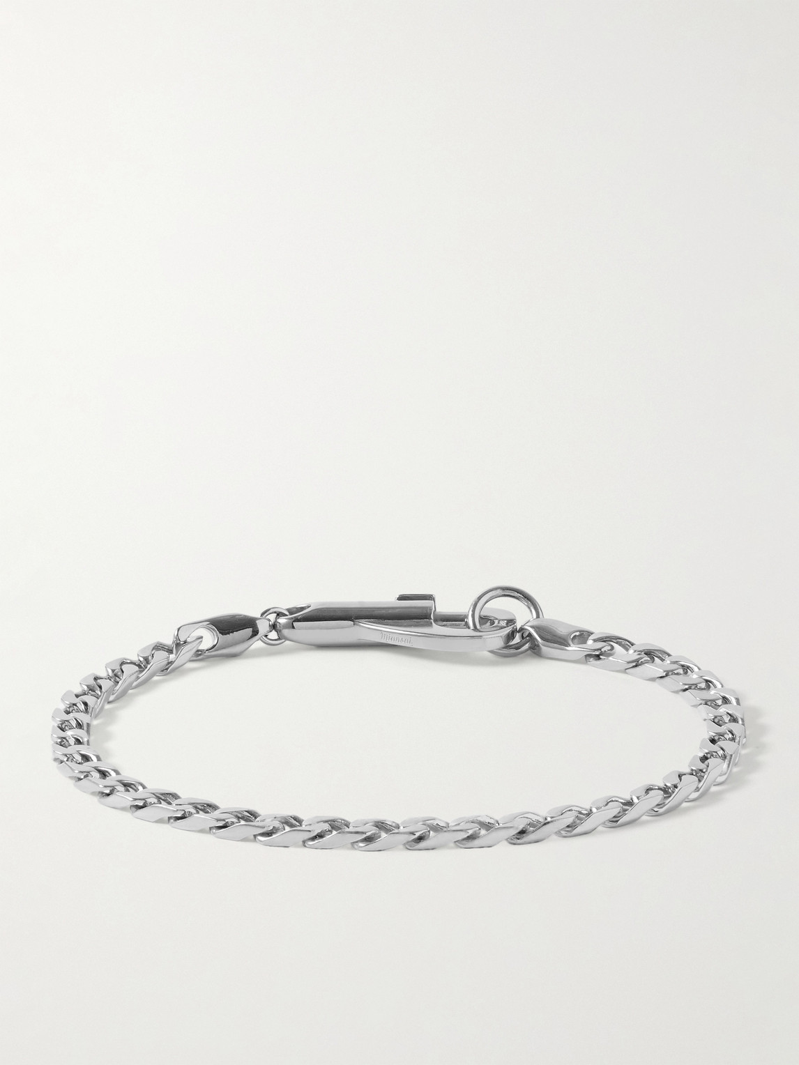 Shop Miansai Snap Silver Chain Bracelet